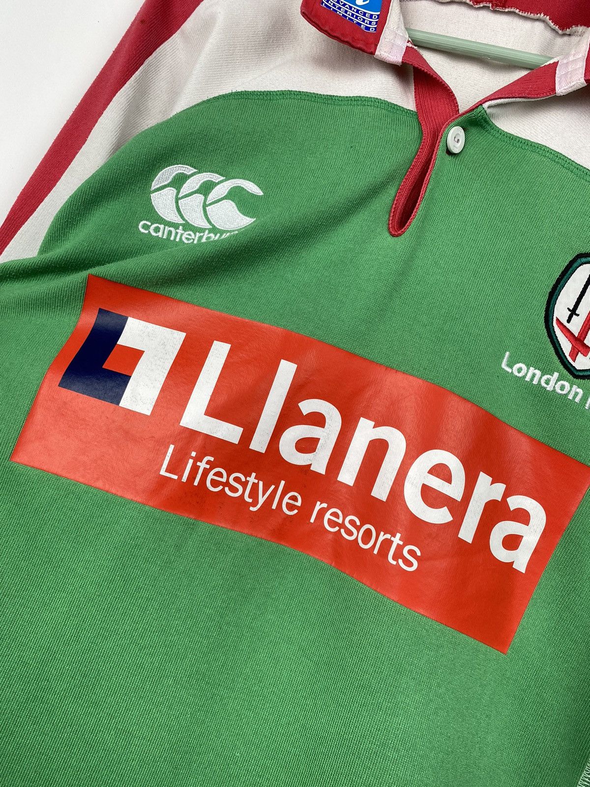 Canterbury of New Zealand Vintage London Irish Canterbury Rugby Jersey T Shirt Kiwis Size US L / EU 52-54 / 3 - 5 Thumbnail