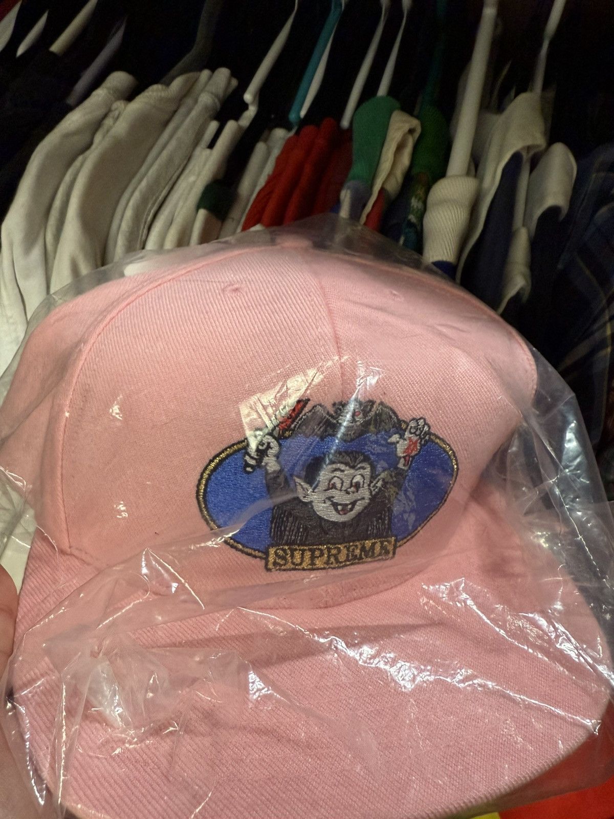 Supreme × Vintage Crazy Supreme Vampire Boy Snapback SS21 Brand New Size ONE SIZE - 1 Thumbnail