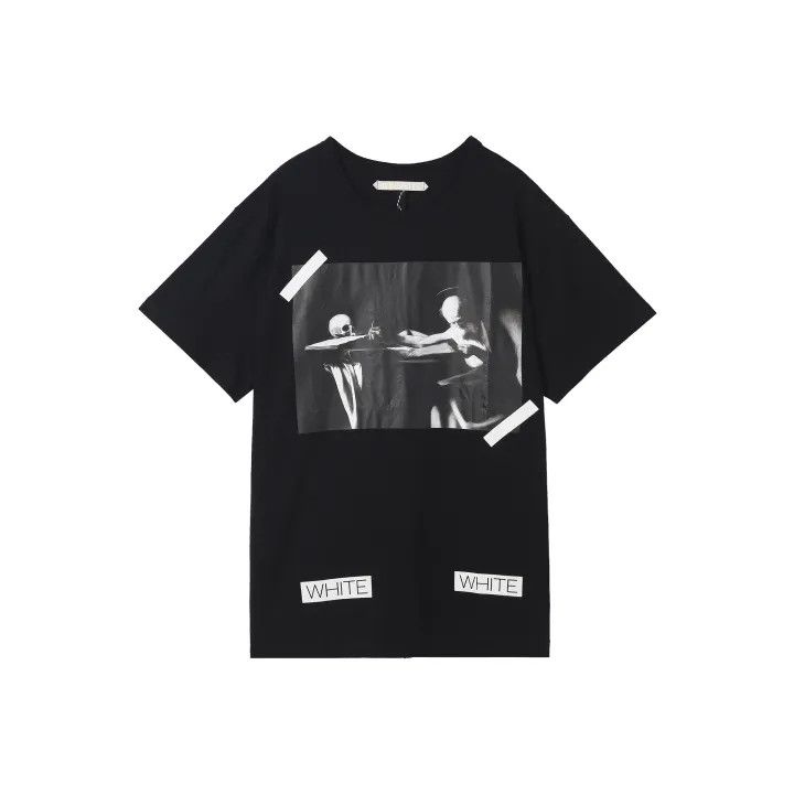 Off-White Skull Painting T-Shirt for Men 0079