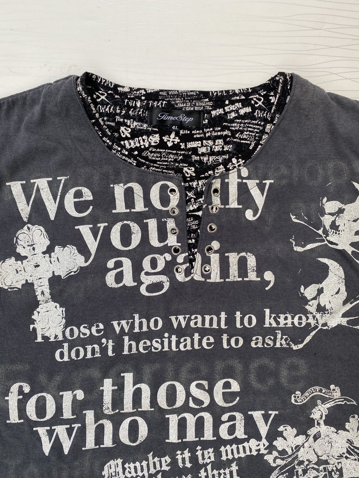 Japanese Brand Japanese TimeStep Poem Skull tank top Size US L / EU 52-54 / 3 - 3 Thumbnail