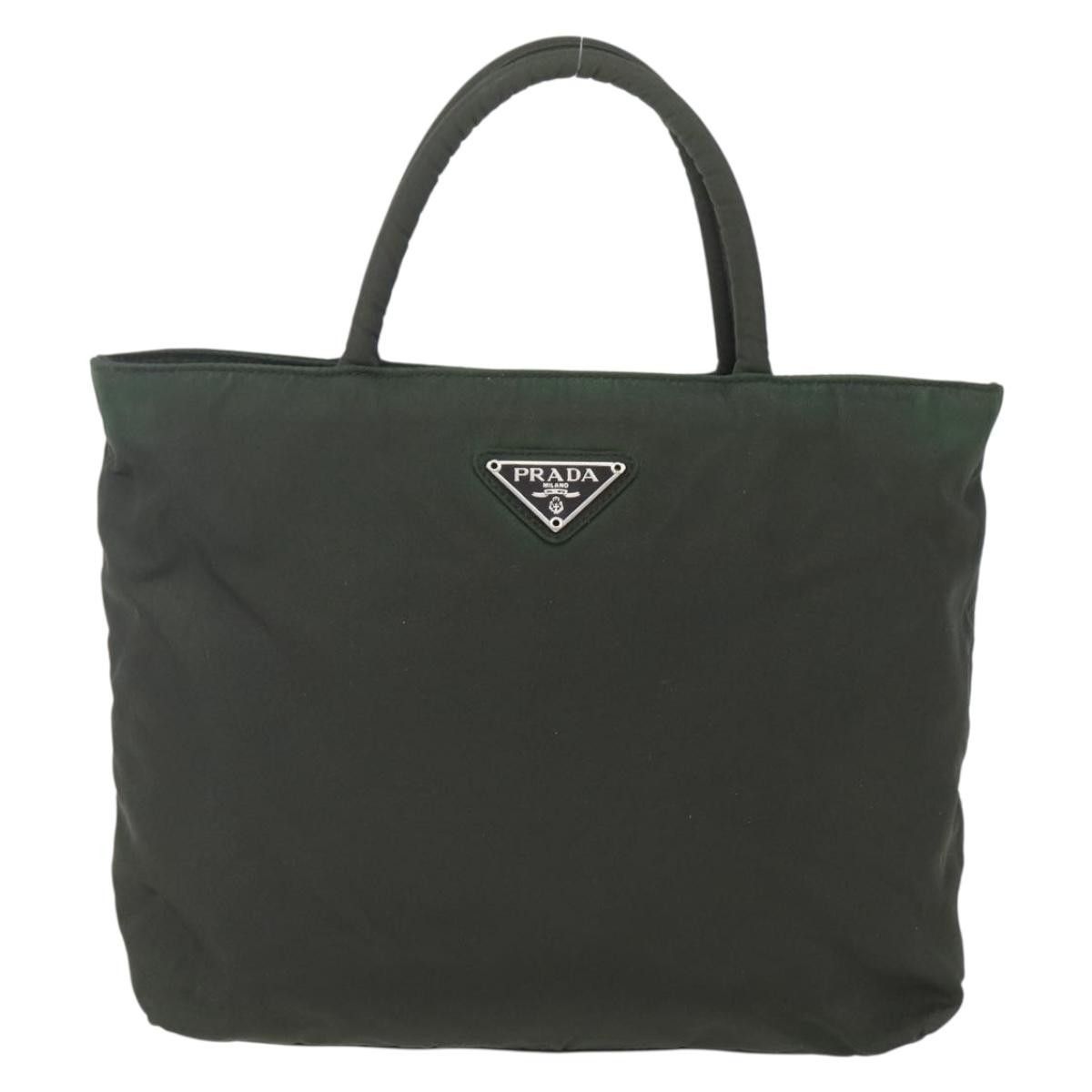 Prada Prada Vintage Zip Handbag Tessuto Size ONE SIZE - 1 Thumbnail