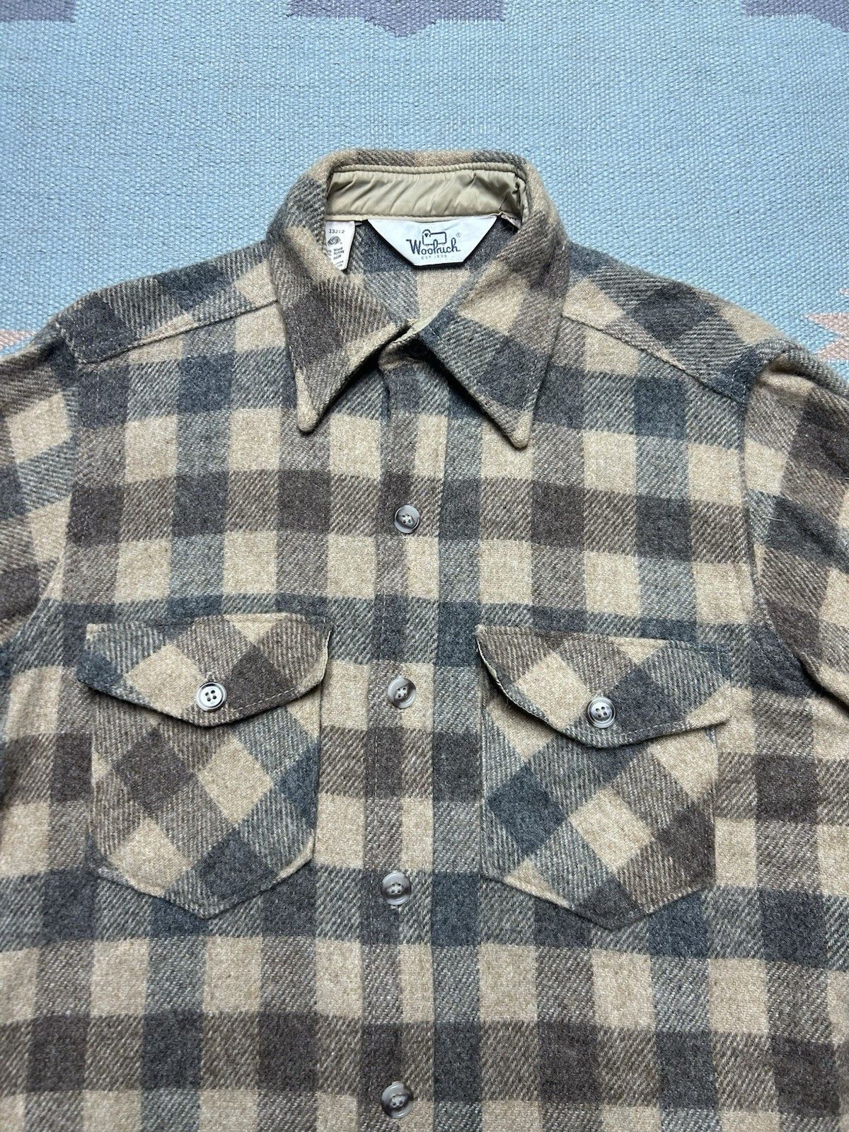 Vintage Vintage 70s Woolrich wool button shirt plaid flannel medium Size US M / EU 48-50 / 2 - 3 Thumbnail