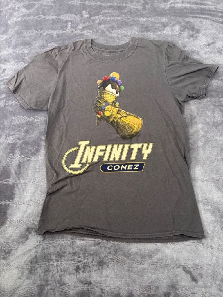 Marvel Comics Men's Marvel Infinity Cones T-Shirt, SM, Gray Size US S / EU 44-46 / 1 - 2 Thumbnail