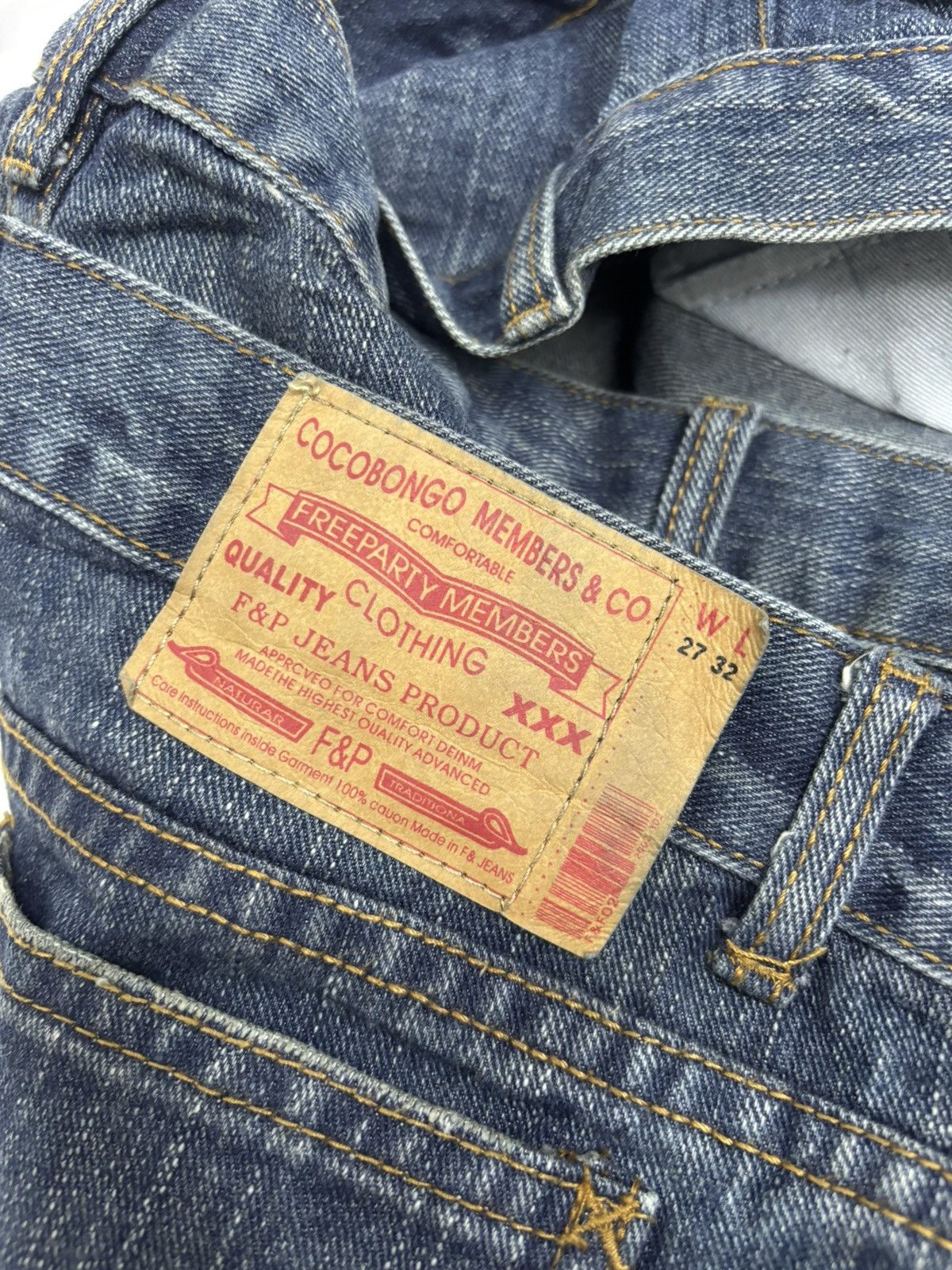 If Six Was Nine × Japanese Brand × Le Grande Bleu (L.G.B.) Cocobongo Tokyo Double Waist Flared Jeans Distressed Denim Size US 29 - 9 Thumbnail