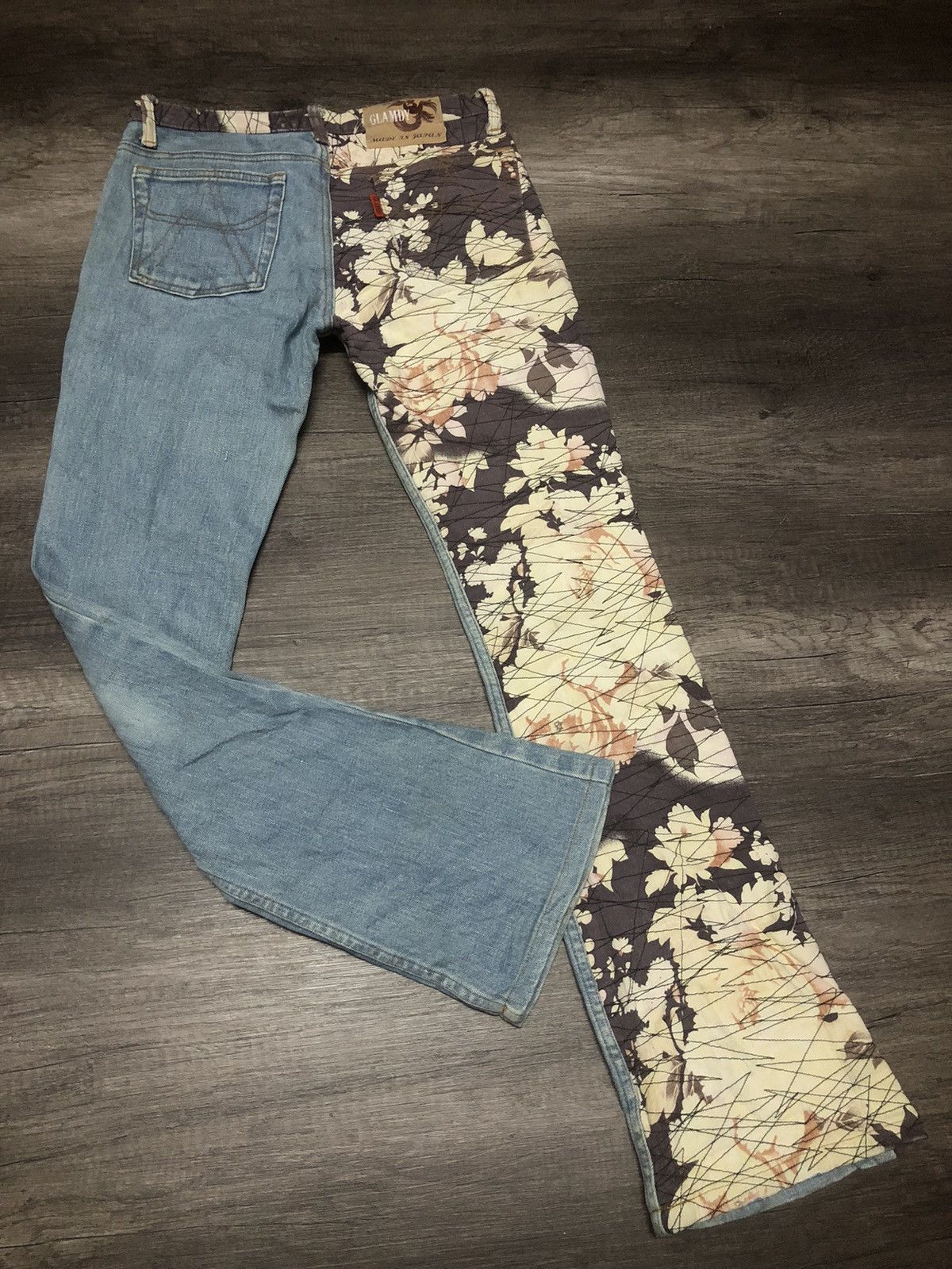 Le Grande Bleu (L.G.B.) RARE JAPANESE BRAND GLAMDY JEANS Size US 28 / EU 44 - 11 Thumbnail
