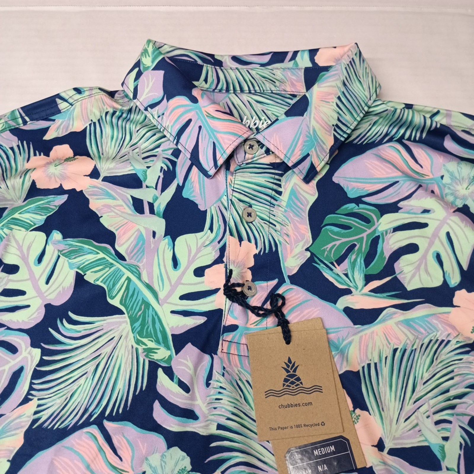 Chubbies Chubbies Men's Polo 2.0 Shirt "Night Fauna" Size M Medium Size US M / EU 48-50 / 2 - 2 Thumbnail