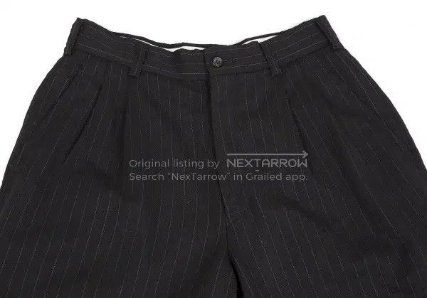 Other Comme Des Garcons size XS Black retro striped deformed pan Size 23" - 3 Thumbnail