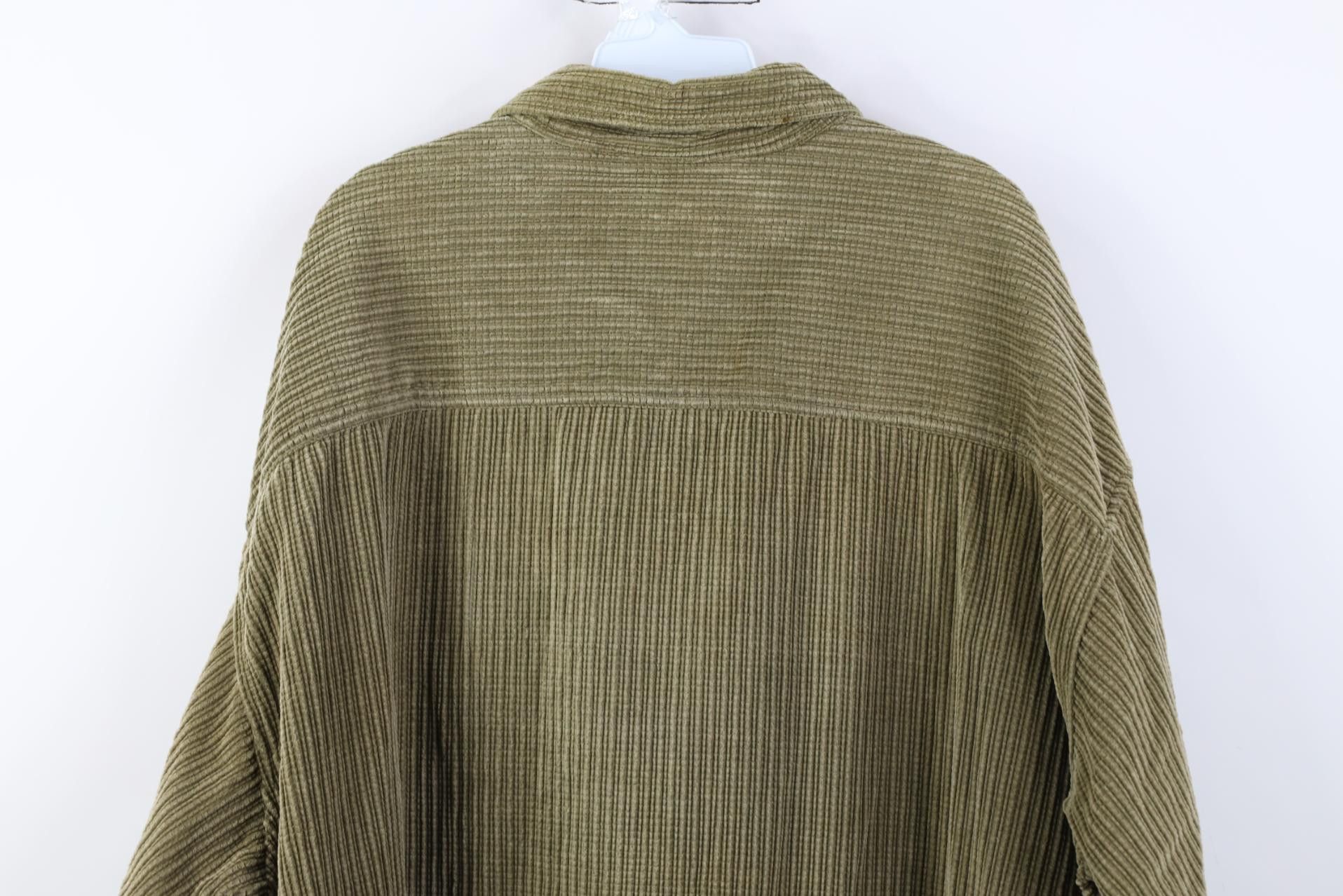 Vintage Vintage 90s Streetwear Fit Corduroy Shirt Jacket Jac Shirt Size US XL / EU 56 / 4 - 12 Thumbnail