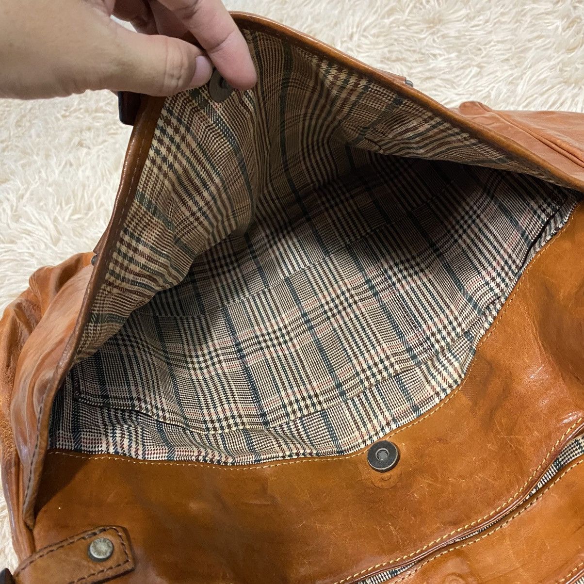 Japanese Brand 📌Vintage Leather Bag Genuine Unison Dept. Size ONE SIZE - 17 Thumbnail