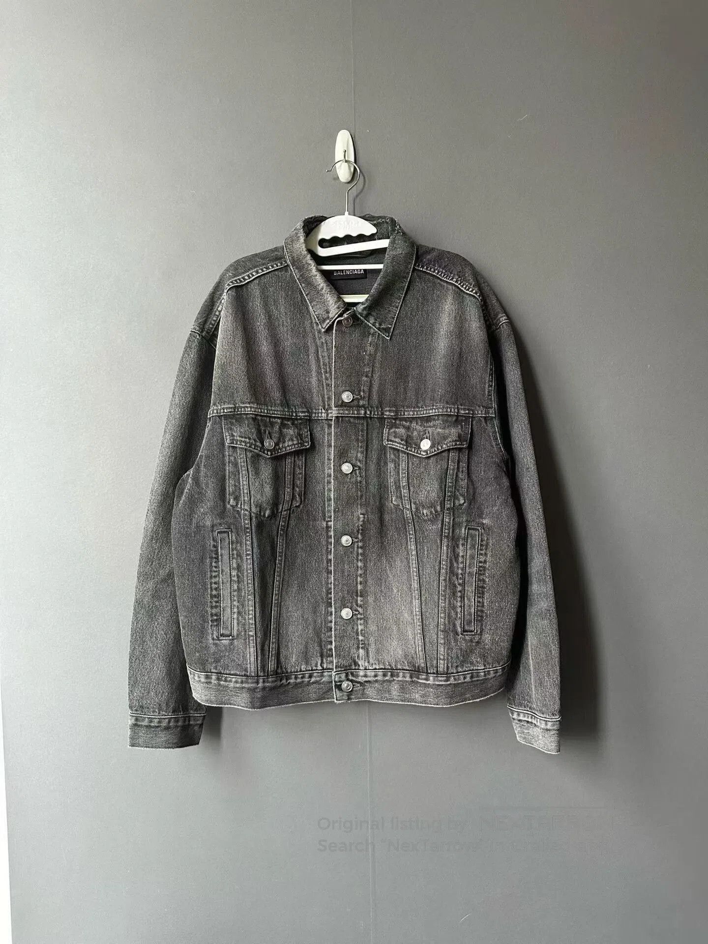 Balenciaga Balenciaga Back Logo Denim Jacket. Size US M / EU 48-50 / 2 - 1 Thumbnail