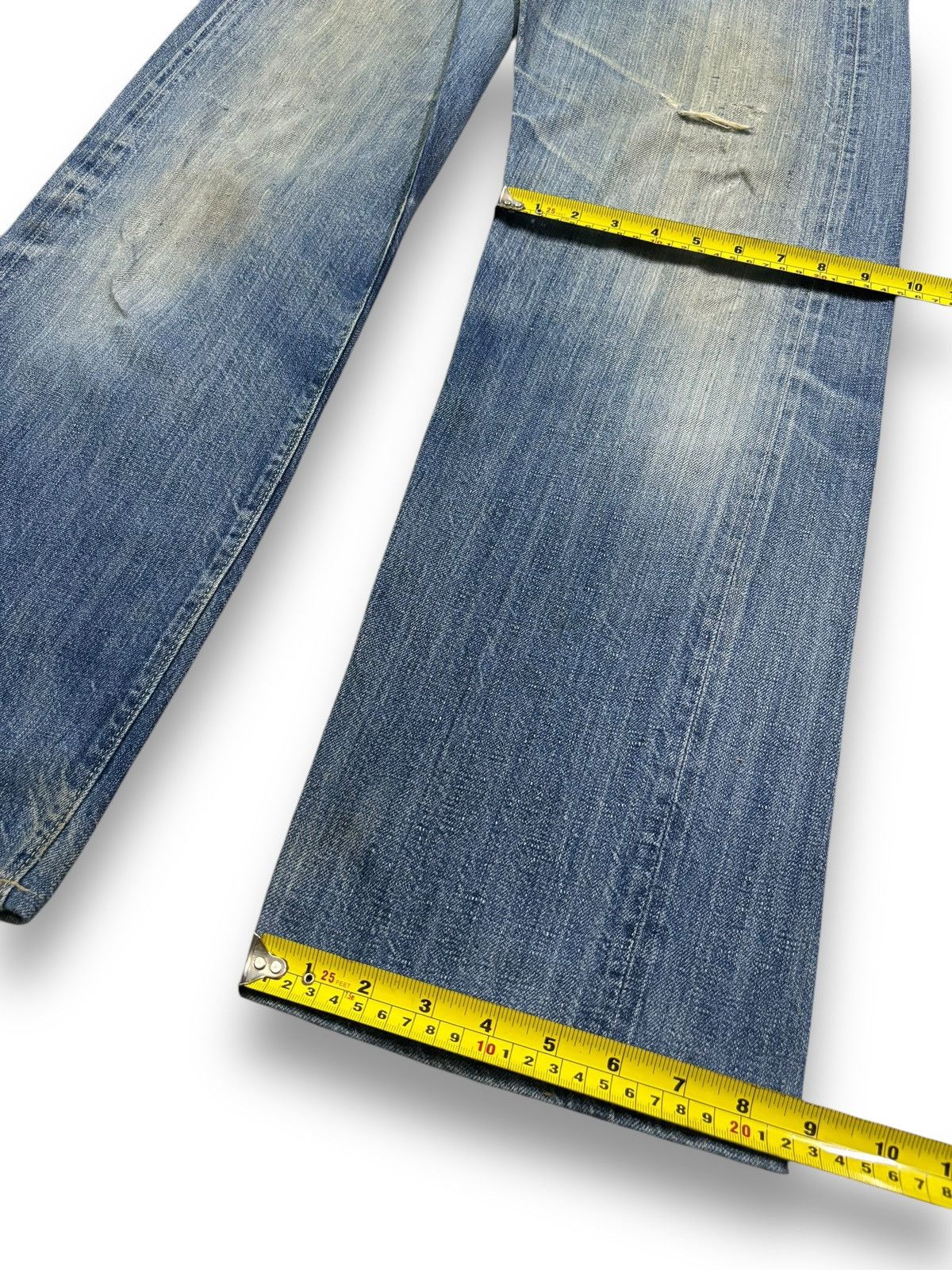 BARNS OUTFITTERS Vintage 90s Barns Japan Selvedge Mud Wash Loose Fit Jeans Size US 32 / EU 48 - 19 Thumbnail