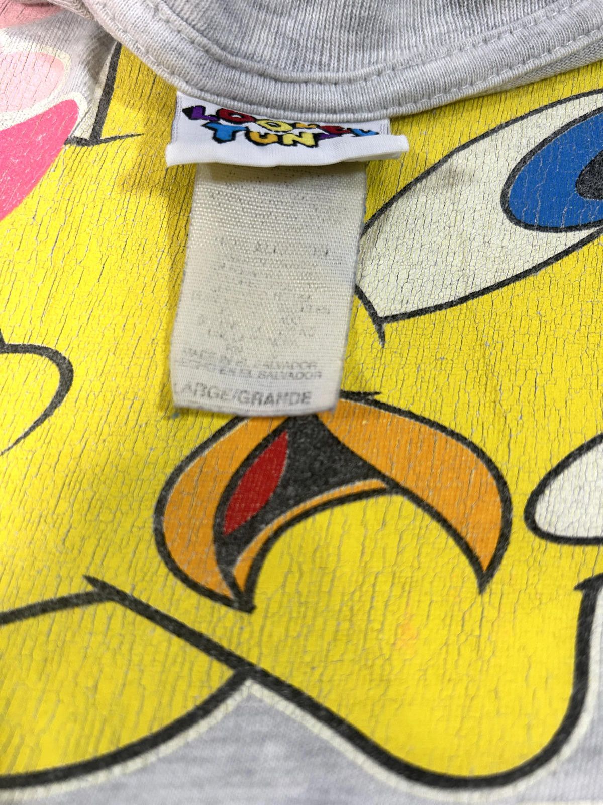 Designer Vintage 1995 Tweety Bird Looney Tunes Big Graphic T-Shirt Size US L / EU 52-54 / 3 - 4 Thumbnail