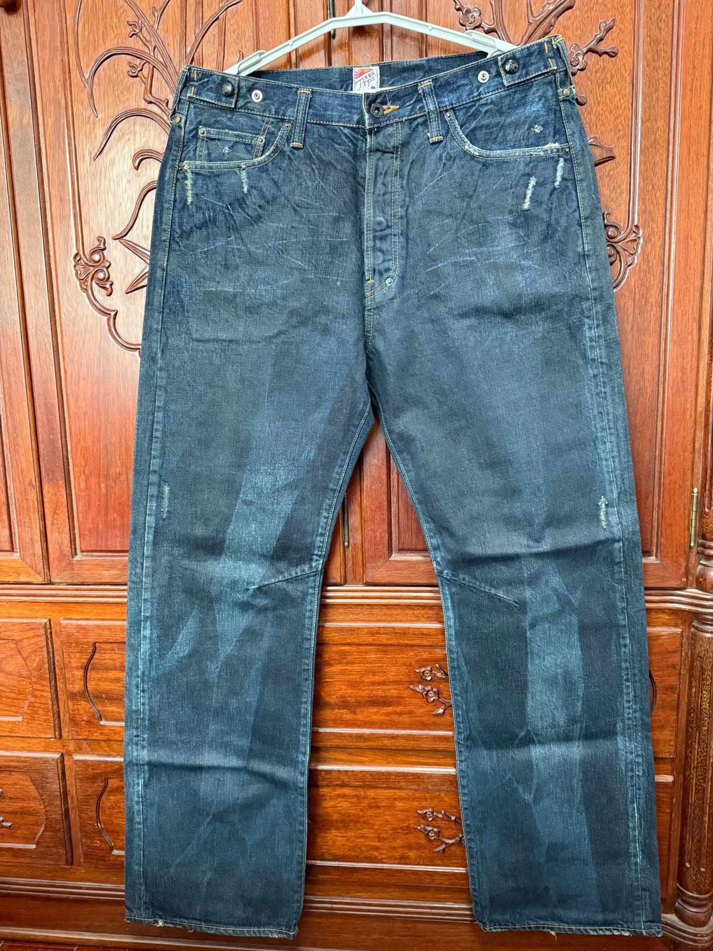 Prps PRPS Men's Vintage Wide Straight Jeans Size US 36 / EU 52 - 1 Thumbnail