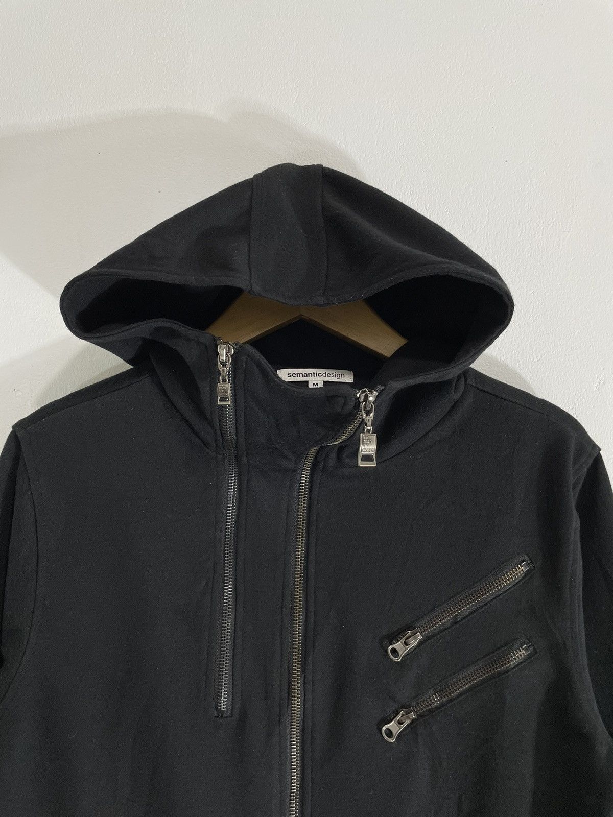 semanticdesign SEMANTIC MULTI ZIPPER HOODIE GOTHIC BONDAGE STYLE Size US M / EU 48-50 / 2 - 2 Thumbnail