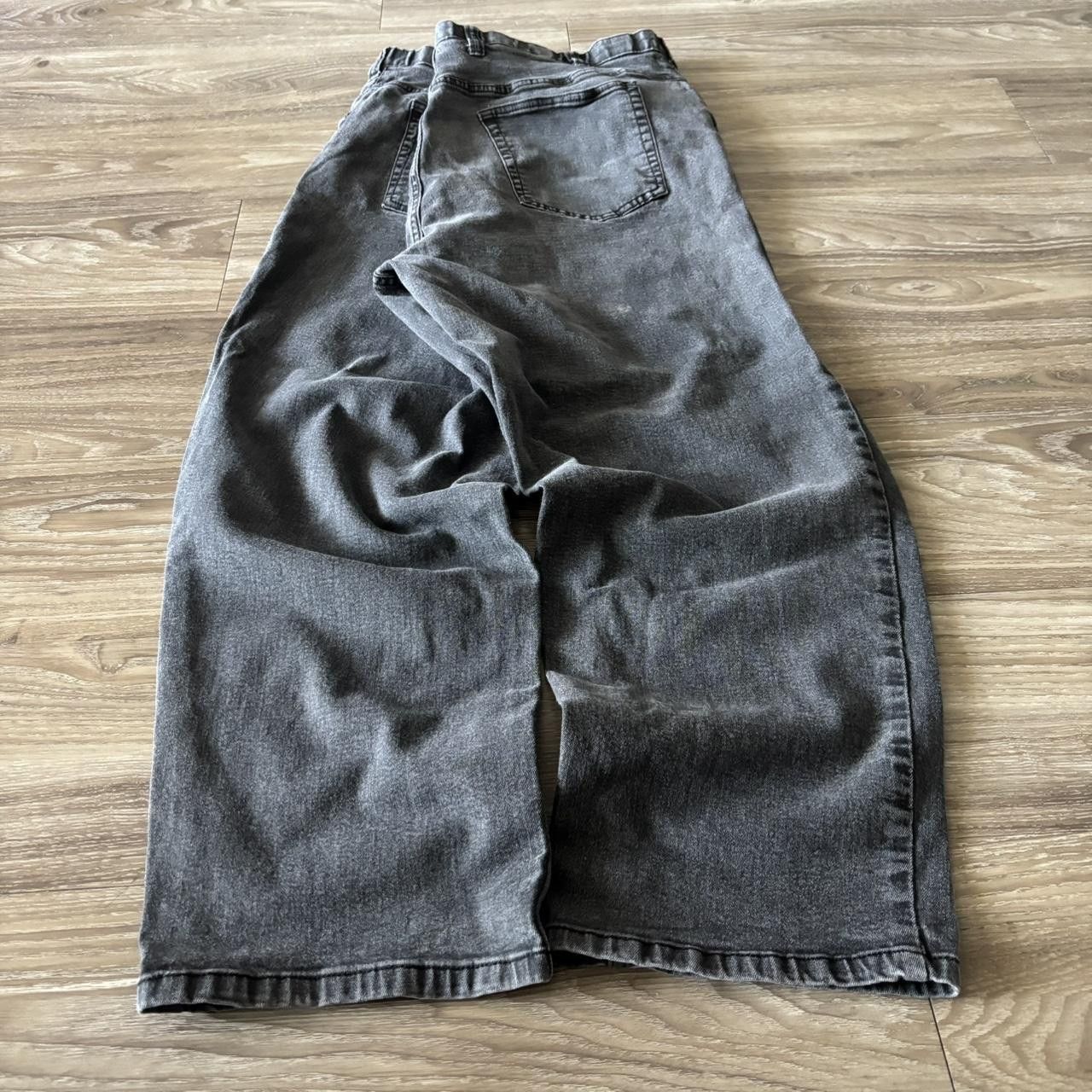 Vintage Crazy Vintage Y2K/2000s Baggy Faded Black Skater Denim Jeans! 46x30 Size US 44 / EU 60 - 4 Thumbnail