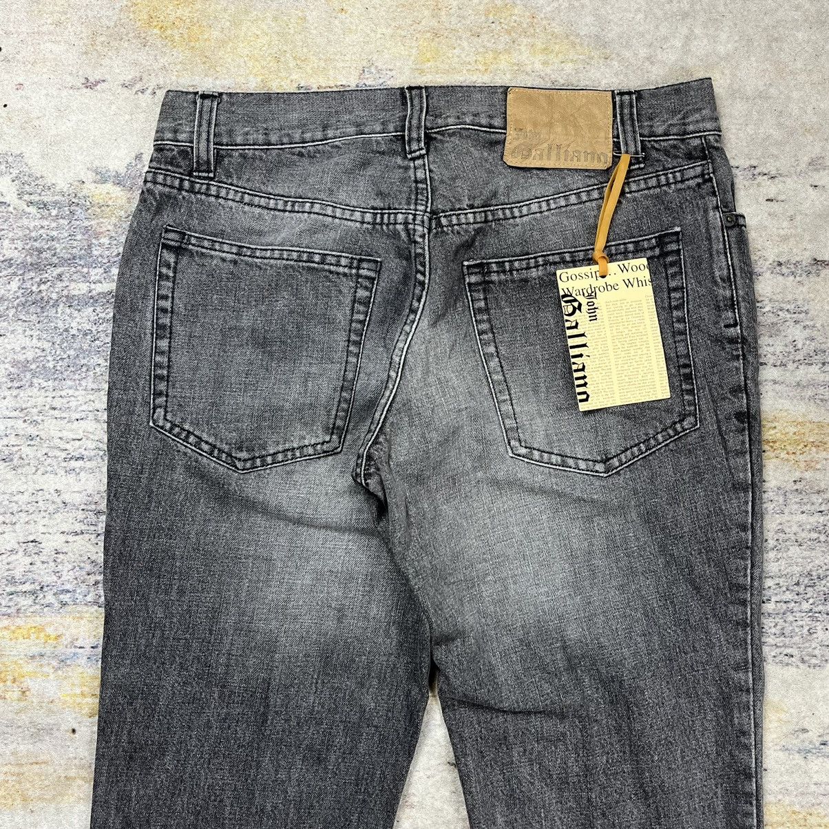 John Galliano John Galliano spell out leather logo denim pants Size US 31 - 4 Thumbnail