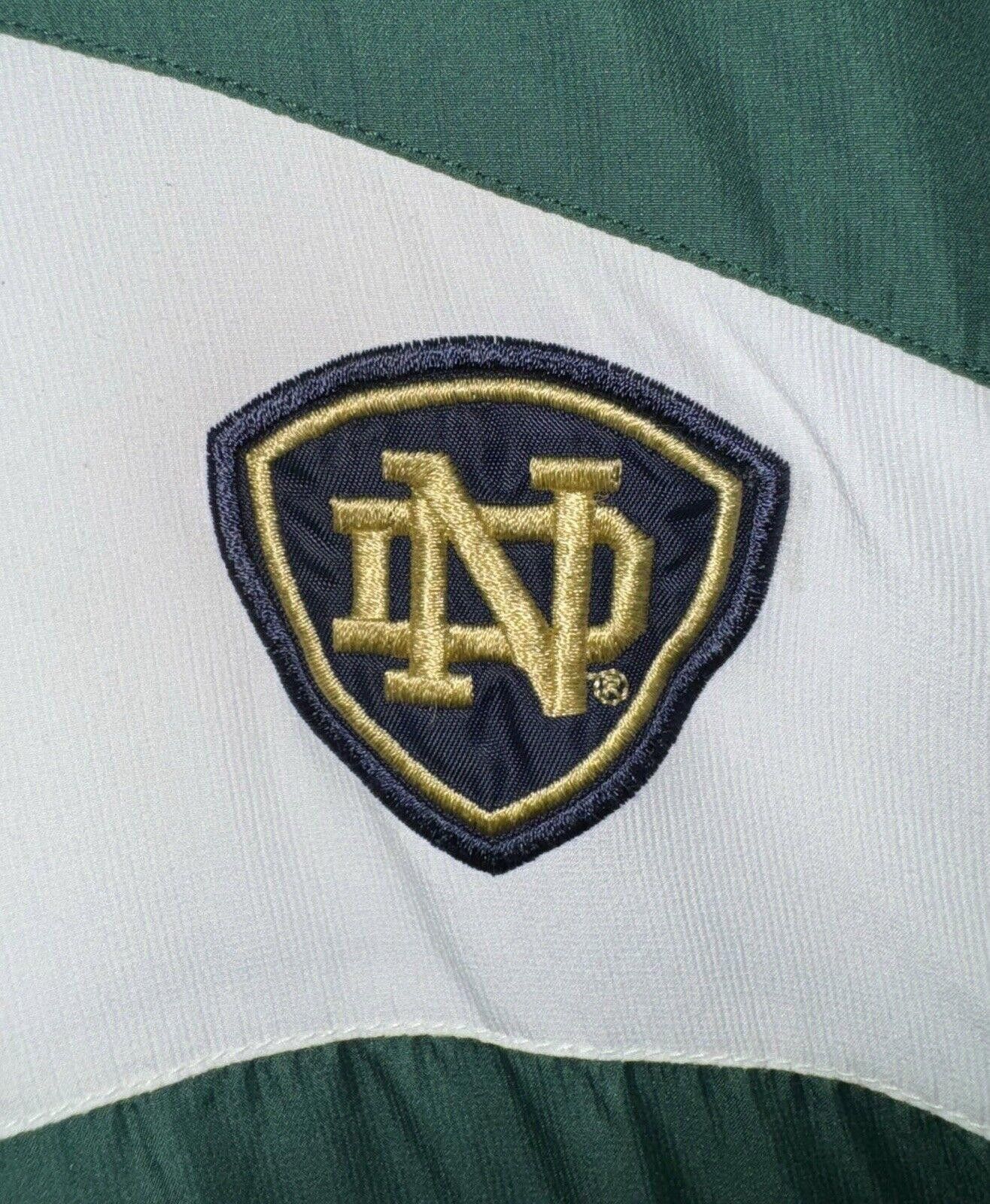Adidas VTG Adidas Notre Dame Fighting Irish Full Zip Track Jacket M Size ONE SIZE - 4 Thumbnail