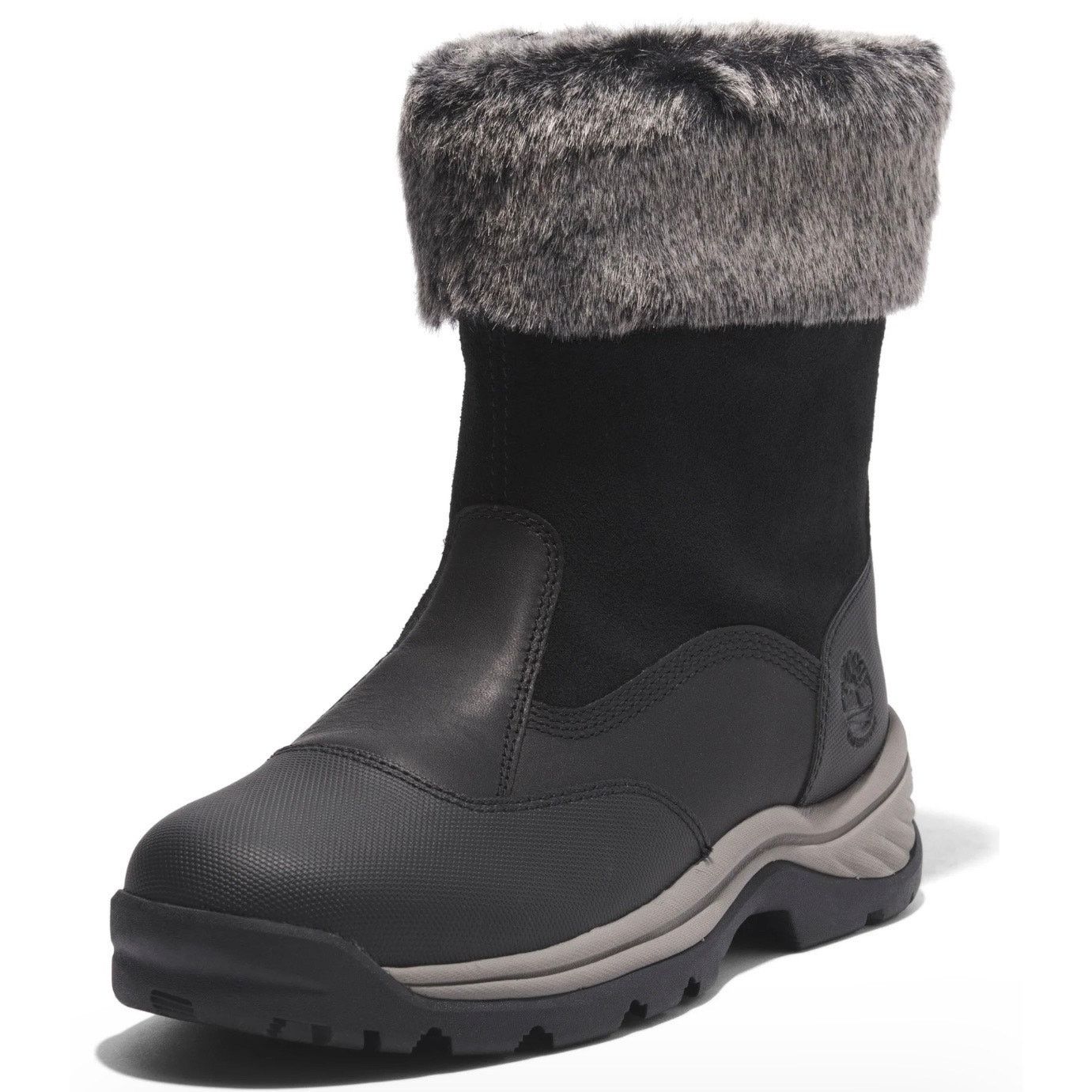 Timberland TIMBERLAND WOMEN'S 5.5 WHITE LEDGE MID PULL JET BLACK NUBUCK Size US 5.5 / IT 35.5 - 3 Thumbnail