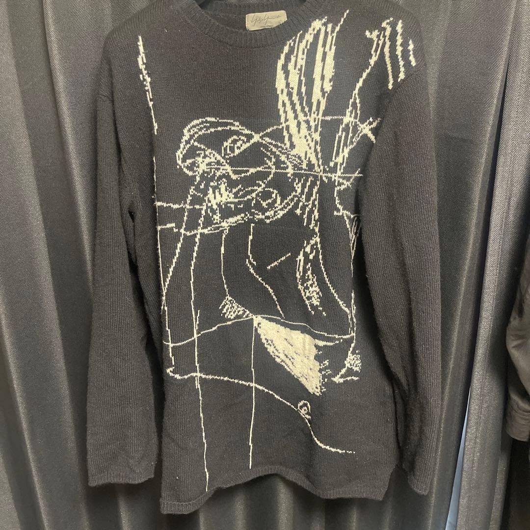 Yohji Yamamoto Yohji Yamamoto POUR HOMME 21aw Asakura Knit Size US L / EU 52-54 / 3 - 1 Thumbnail