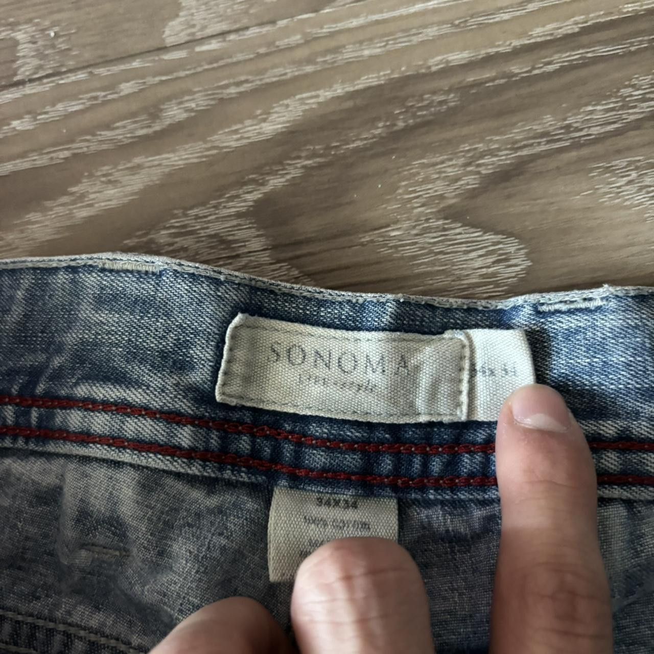 Japanese Brand Crazy Vintage Y2K/2000s Baggy Faded Wash Skater Style Carpenter Denim Jeans! 33x33 Size US 33 - 8 Thumbnail