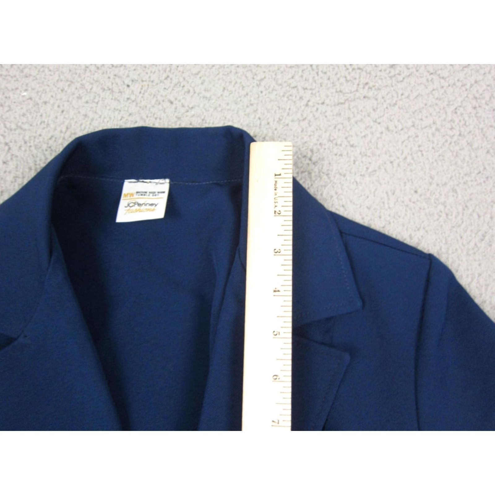 JCPenney VINTAGE J. C. Penney Blazer Womens XS Blue Disco Leisure Jacket Size XS / US 0-2 / IT 36-38 - 6 Thumbnail