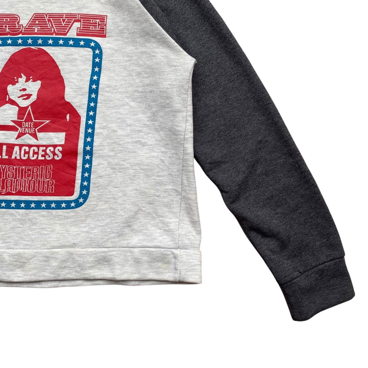 Hysteric Glamour × Japanese Brand × Vintage Vintage Hysteric Glamour Grave Crop Tops Sweatshirt Size US XS / EU 42 / 0 - 4 Thumbnail