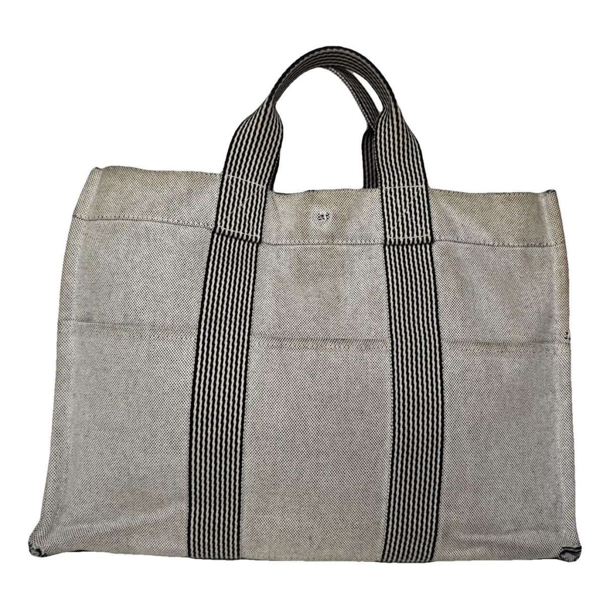 Other Hermès Beige Cotton Handbag Size ONE SIZE - 1 Thumbnail