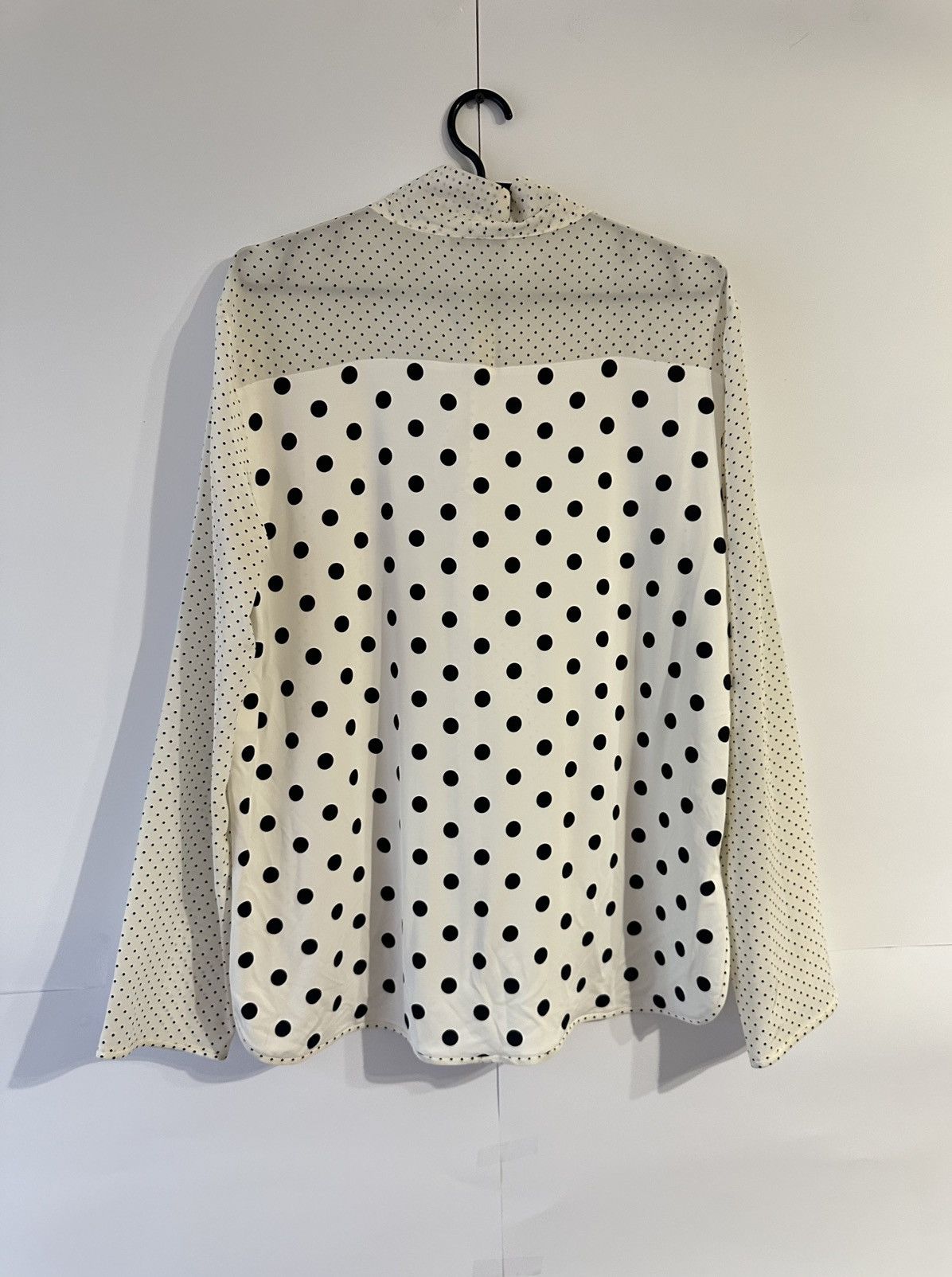 Max Mara Max Mara Luxury Polka Dot Viscose Classic Blouse Shirt Size M / US 6-8 / IT 42-44 - 8 Thumbnail