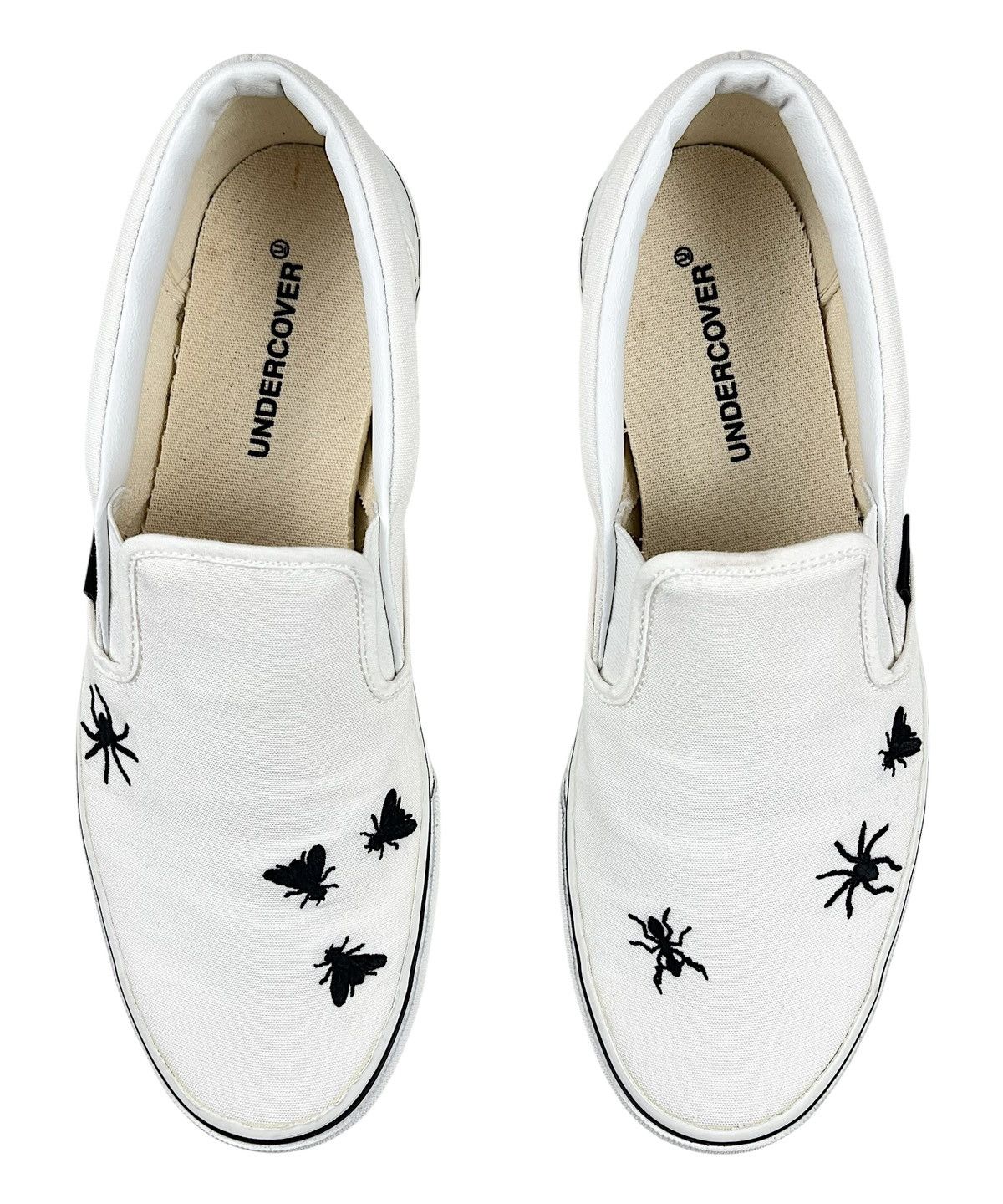 Undercover Undercover Bug Insect Embroidery Vans Slipon Sneakers White ...
