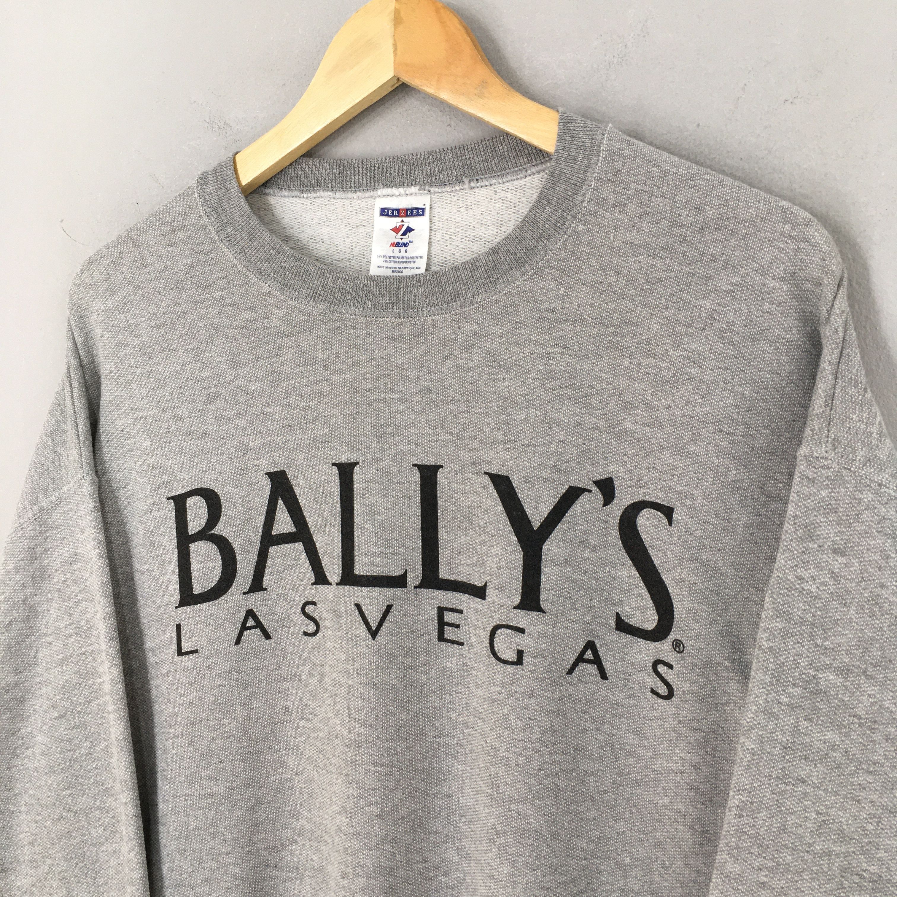 Vintage Vintage Y2K Bally's Las Vegas Usa Gray Sweatshirt Large Size US L / EU 52-54 / 3 - 3 Thumbnail