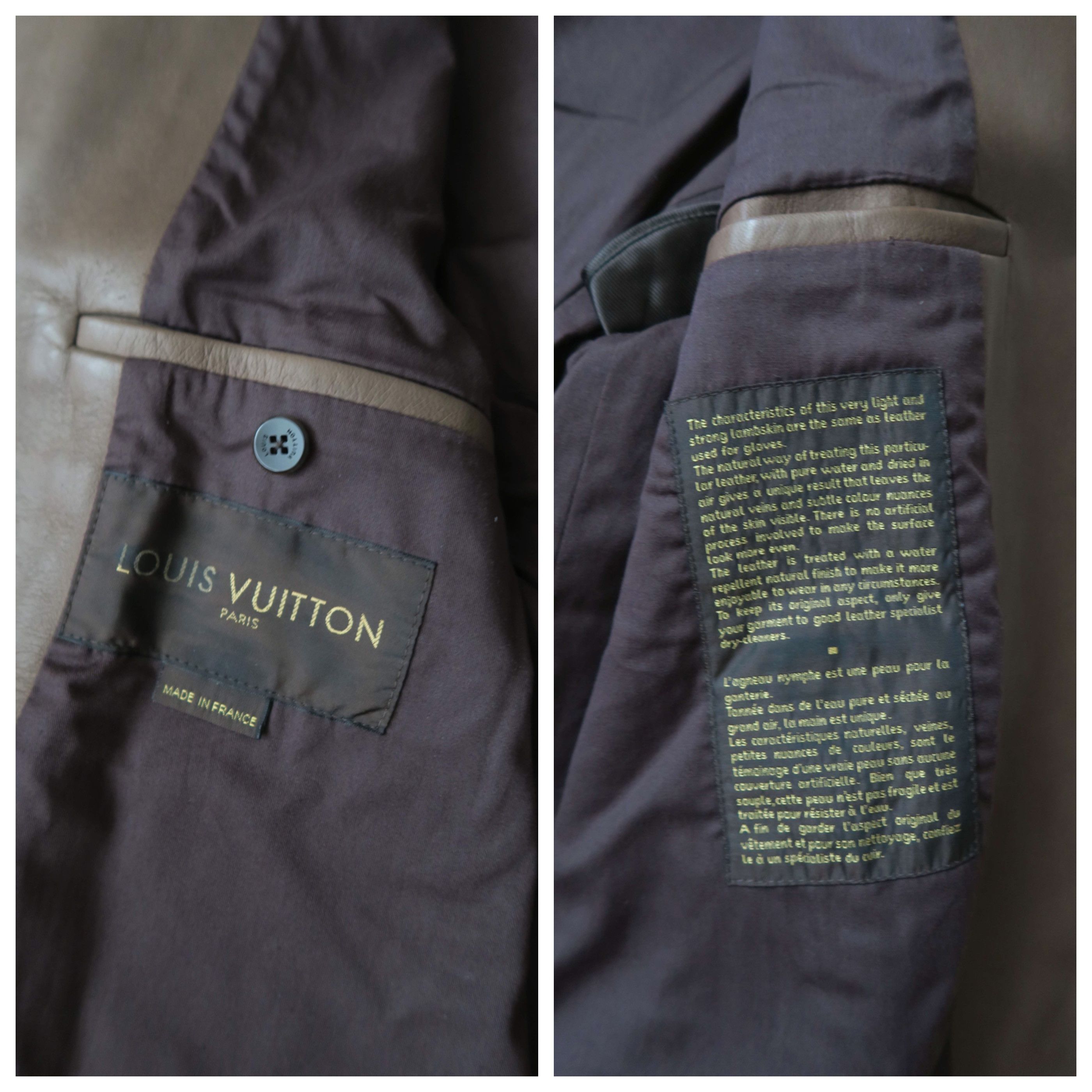 Louis Vuitton Louis Vuitton Biker Style Lambskin Leather Jacket Size US L / EU 52-54 / 3 - 6 Thumbnail