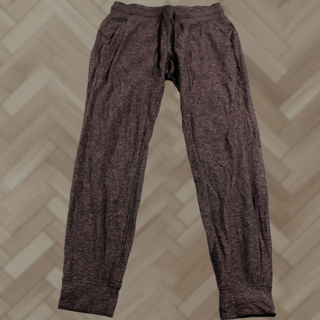 Lululemon Lululemon Womens 8 Brown Heathered Joggers Pants Activewear Cuffed Drawstring Size 30" / US 8 / IT 44 - 1 Thumbnail