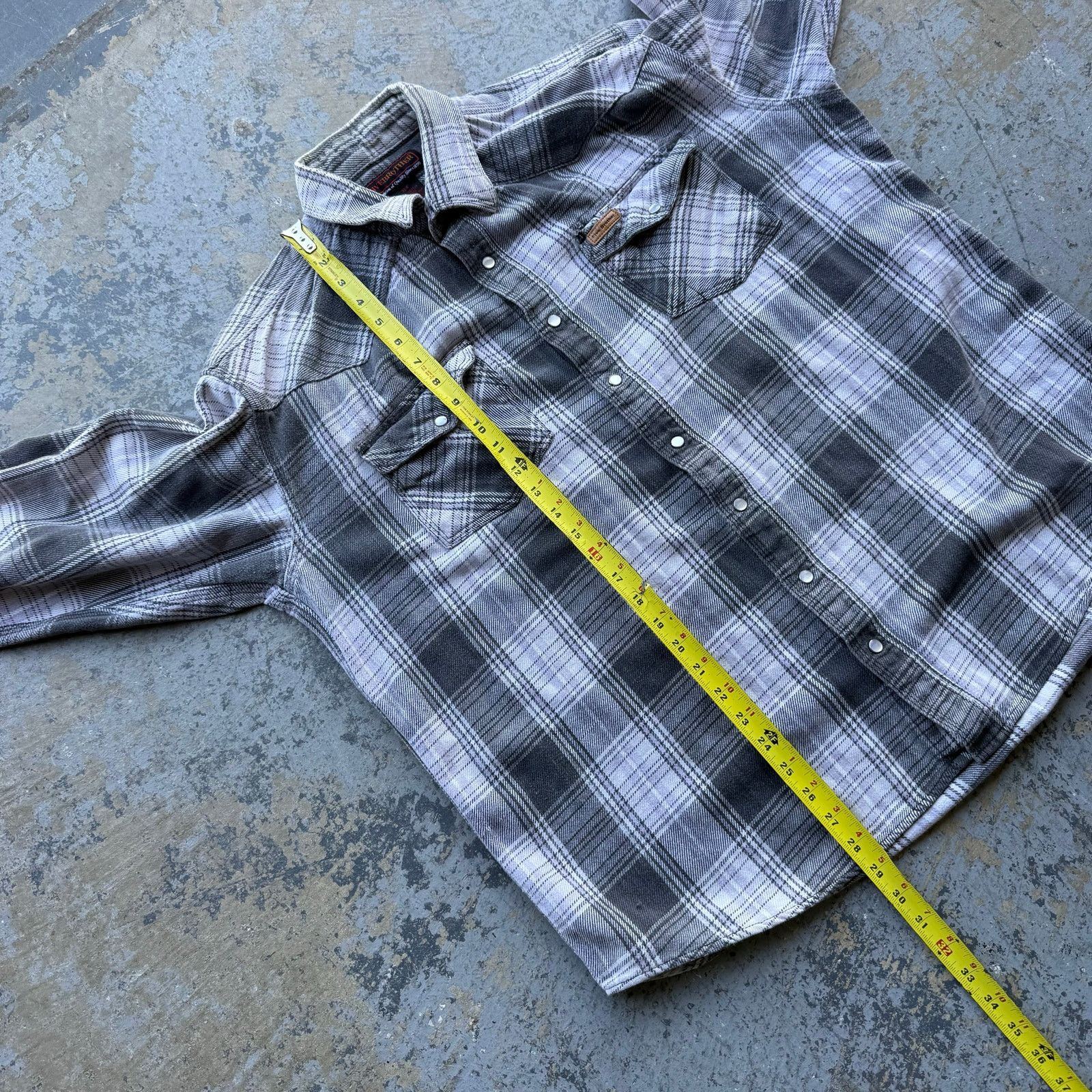FiveBrother Vintage Five Brother Pearl Snap Cotton Flannel XLT Size US XL / EU 56 / 4 - 7 Thumbnail