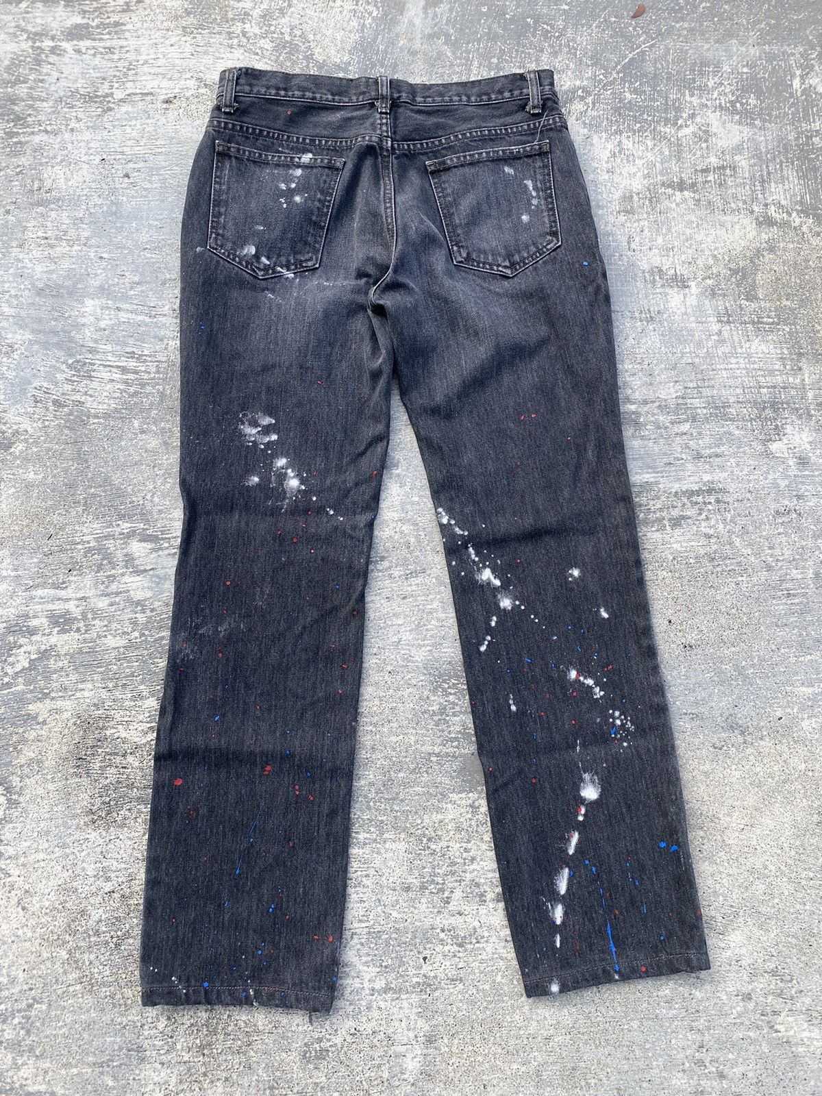 Japanese Brand × Lounge Lizard LOUNGE LIZARD JAPAN PAINT SPLASH PUNK RAVE GORPCORE GRUNGE Size US 29 - 2 Thumbnail
