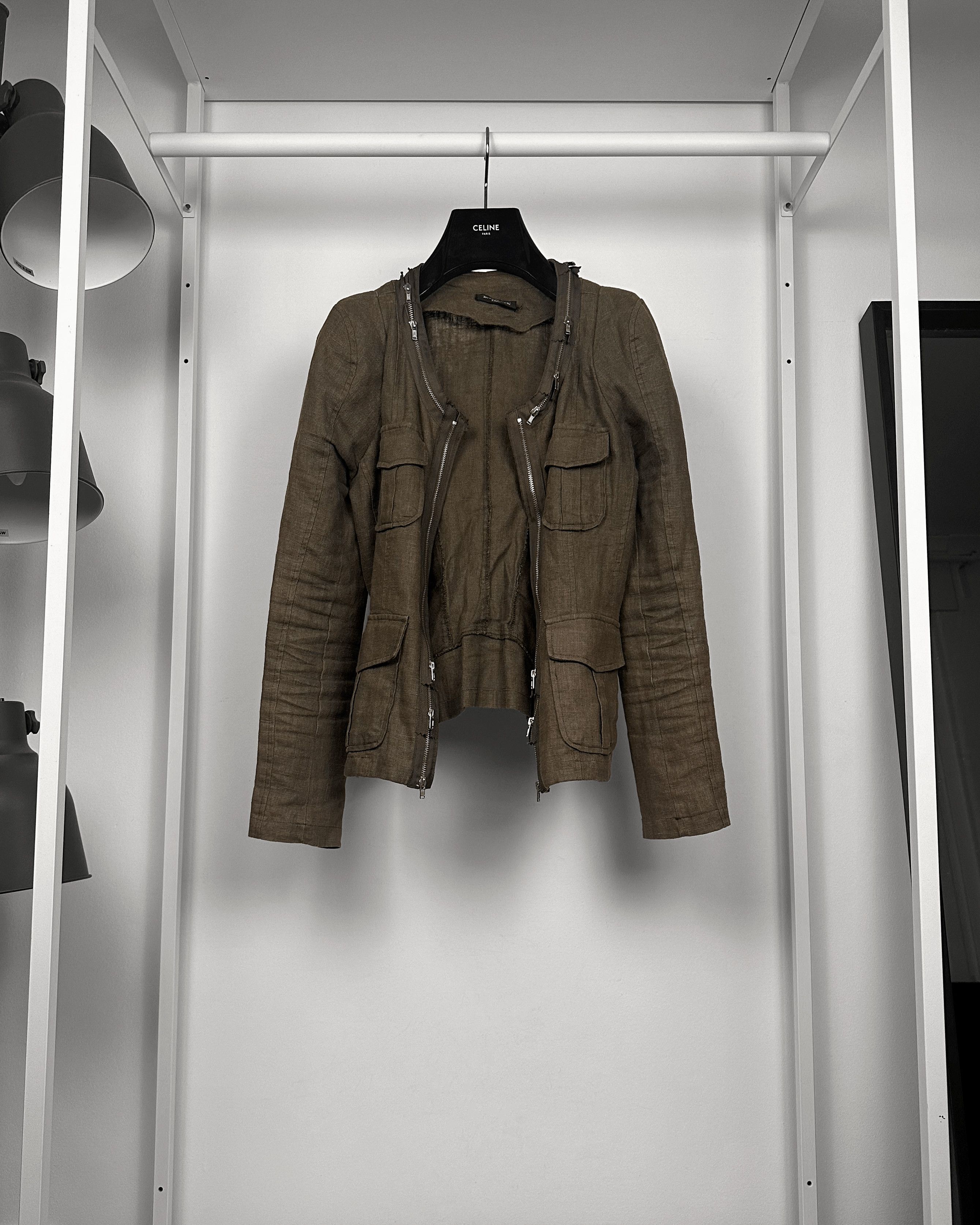 Balmain Multi-Zip Canvas Jacket
