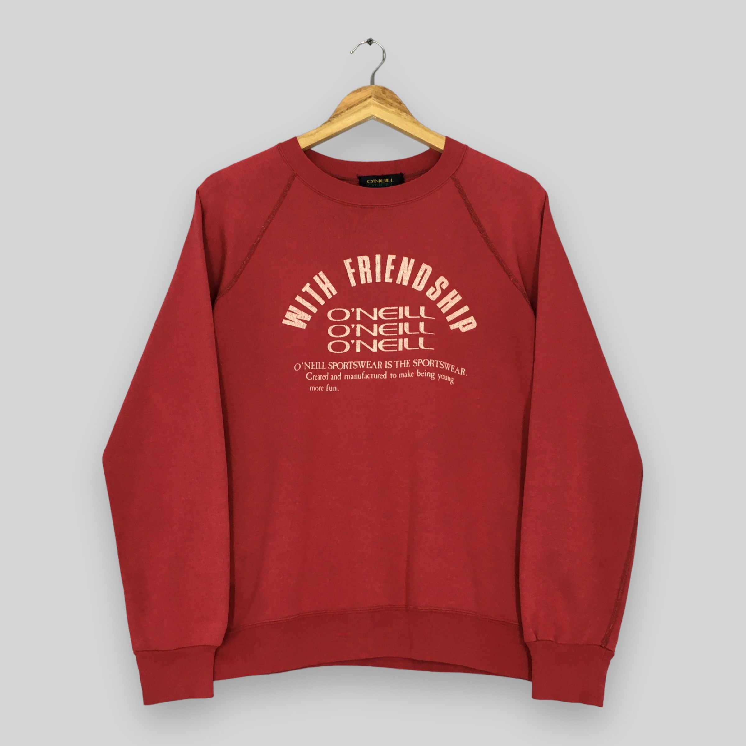 O'Neill × Vintage Vintage 90s O'neill Surf Sweatshirt Medium Size US M / EU 48-50 / 2 - 1 Thumbnail