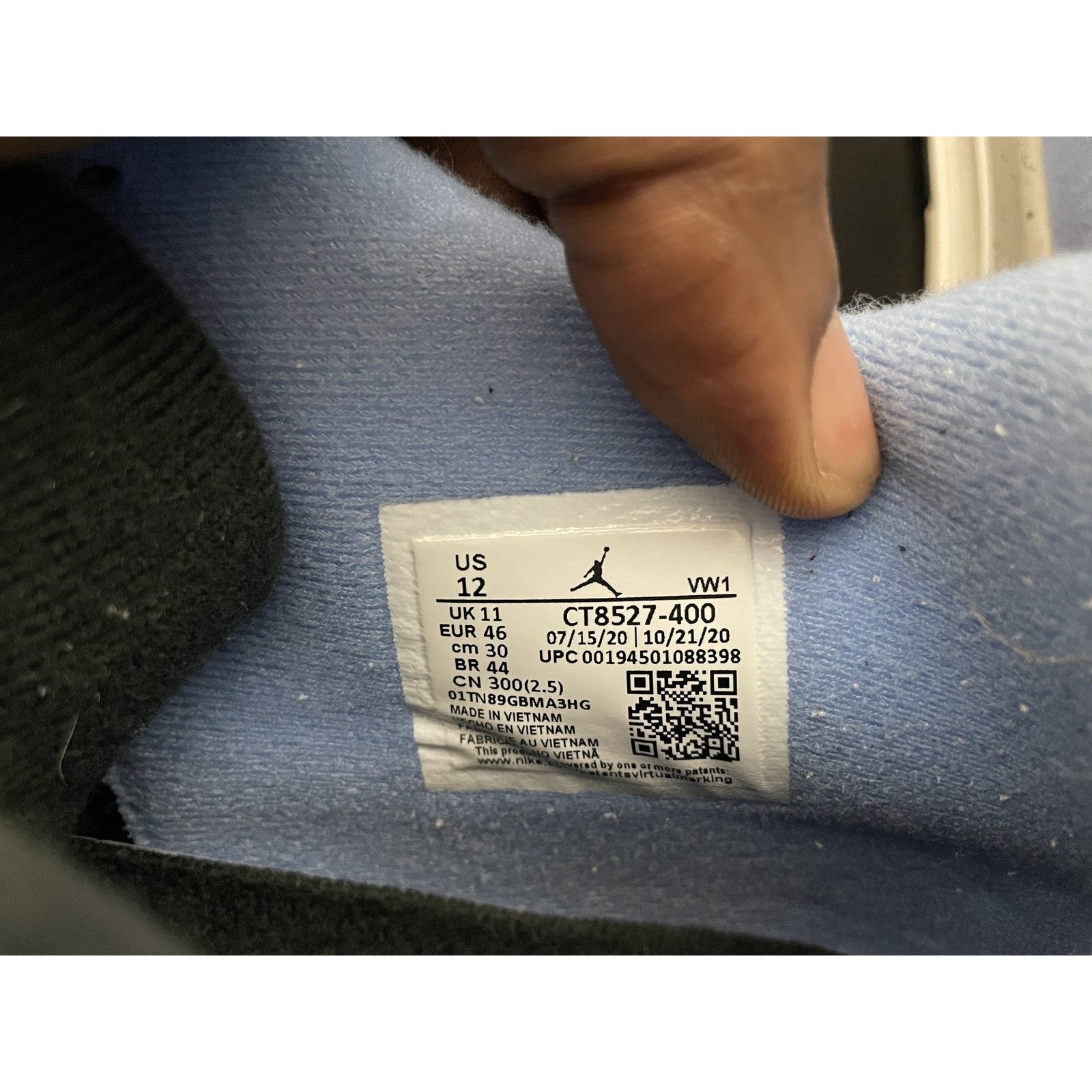 Jordan Brand JORDAN 4 RETRO UNIVERSITY BLUE SIZE 12 PREOWNED Size US 12 / EU 45 - 8 Thumbnail
