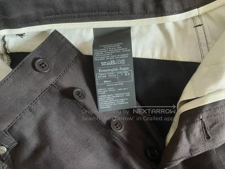 Ermenegildo Zegna Ermenegildo Zegna Wool. Size US 32 / EU 48 - 6 Thumbnail