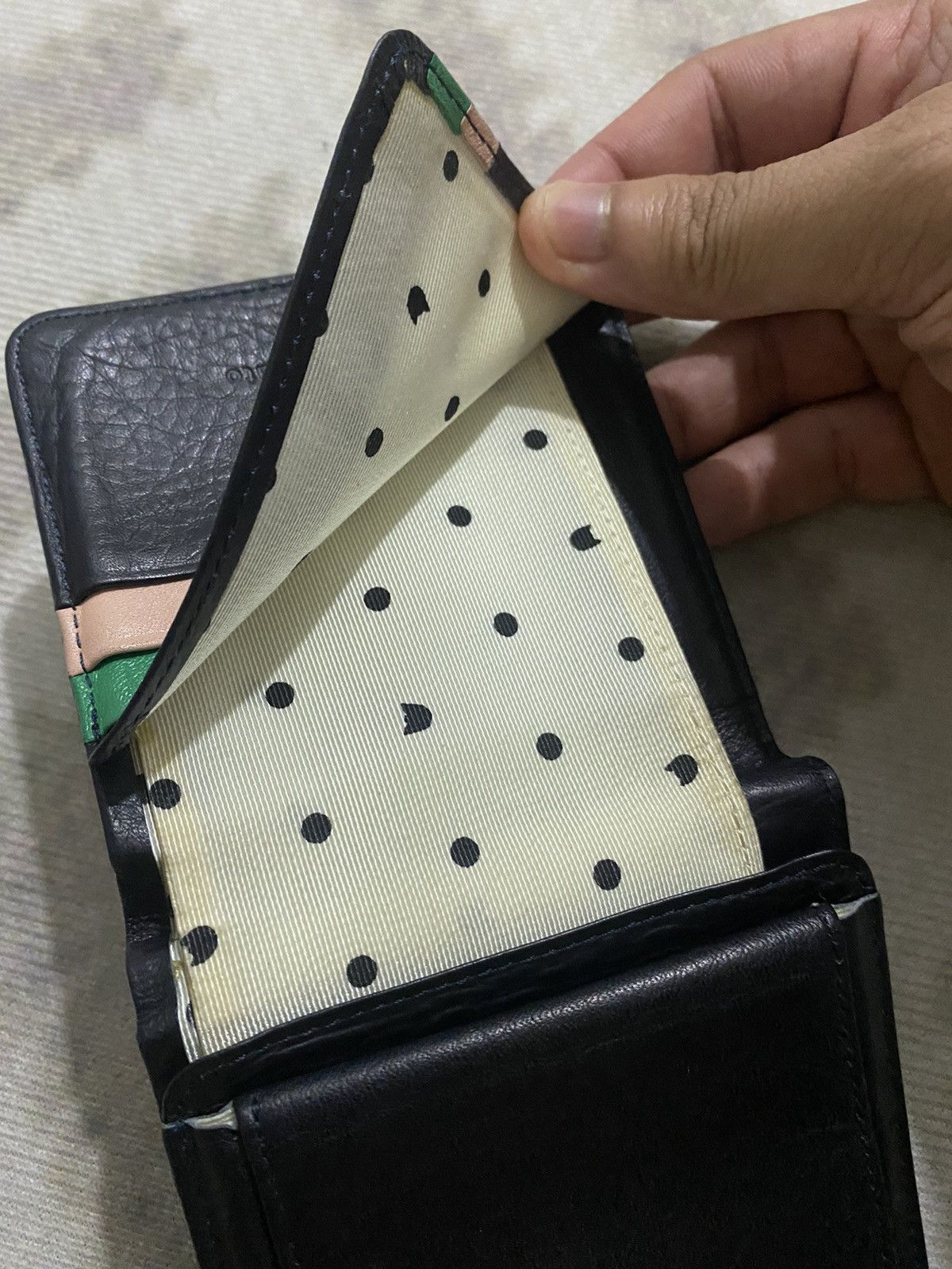 Genuine Leather × Issey Miyake × Tsumori Chisato Tsumori Chisato Leather Small Bifold Wallet Spellout Size ONE SIZE - 6 Thumbnail