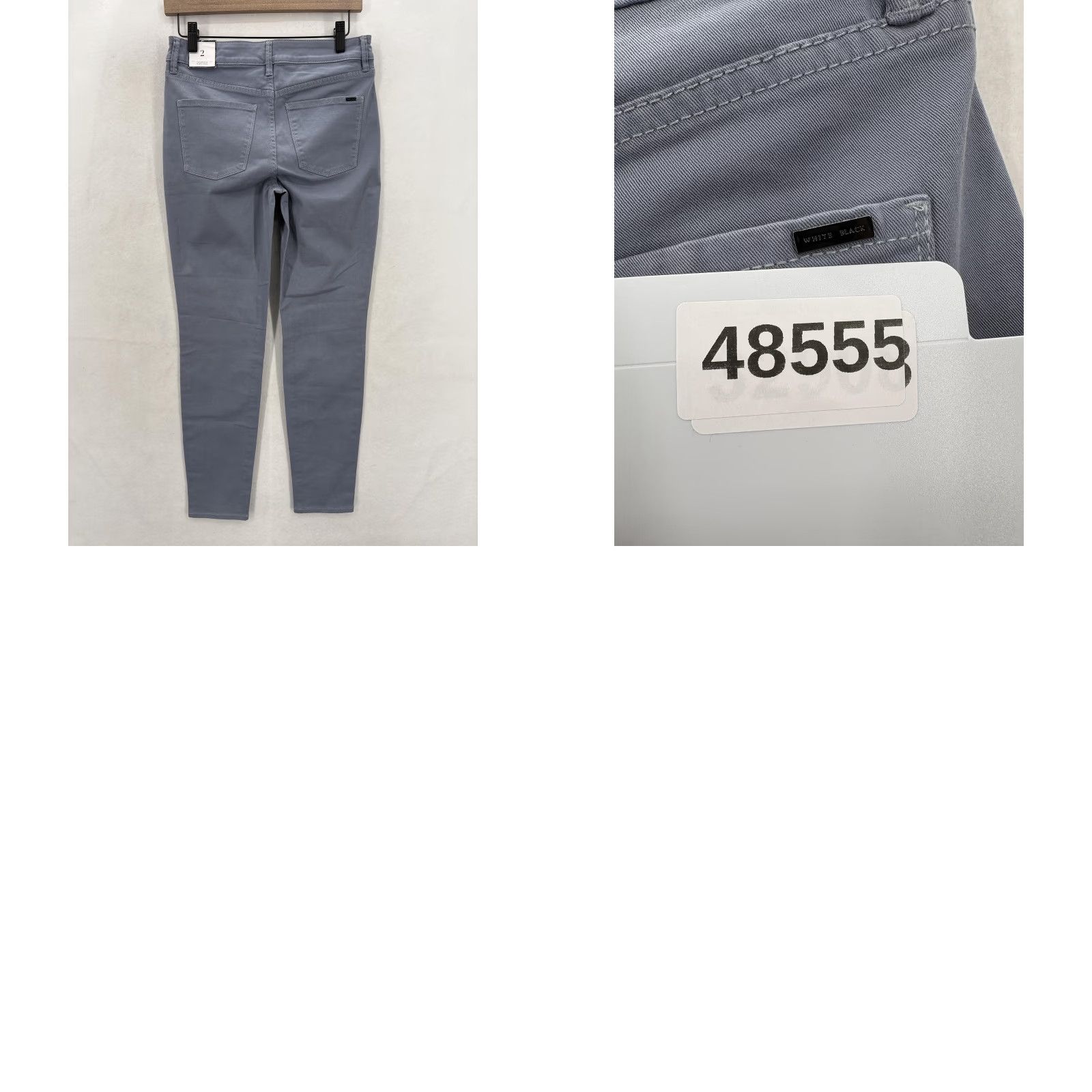 White House Black Market VINTAGE White House Black Market Skinny Ankle Jeans Womens 2 Blue Gray Stretch Denim NWT Size 26" / US 2 / IT 38 - 11 Thumbnail