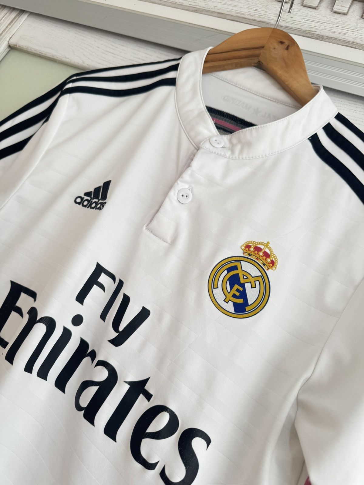 Adidas Real Madrid 2014-2015 Home Soccer Jersey Football Kit Size US S / EU 44-46 / 1 - 6 Thumbnail