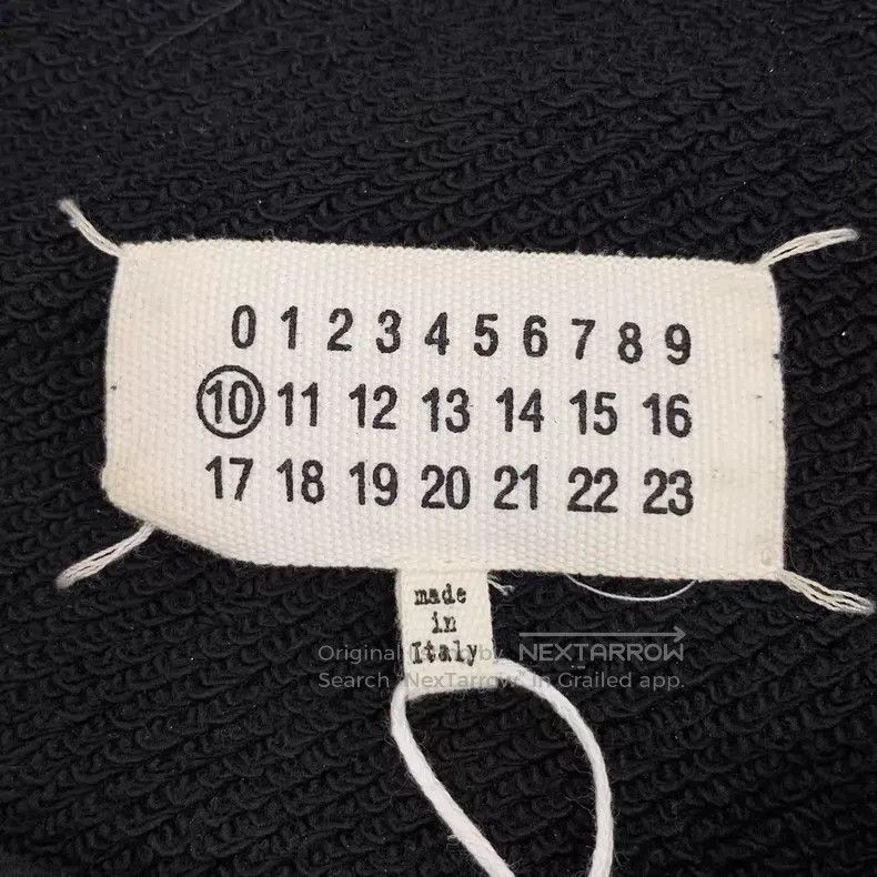 Maison Margiela Maison Margiela Black ink letter print cotton hooded long- Size L / US 10 / IT 46 - 5 Thumbnail