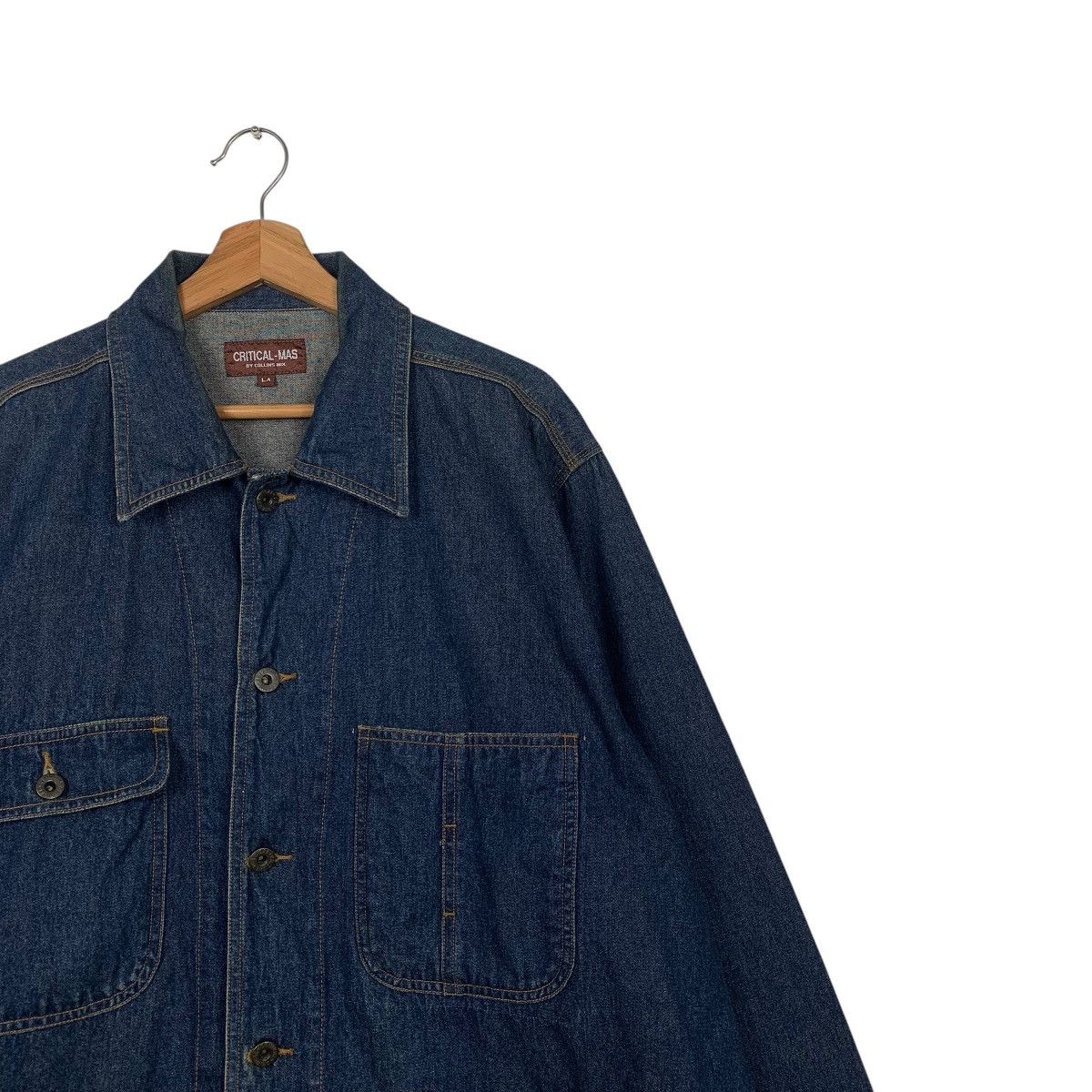 Japanese Brand Critical Mas By Collins Mix Denim Jacket Size US M / EU 48-50 / 2 - 5 Thumbnail