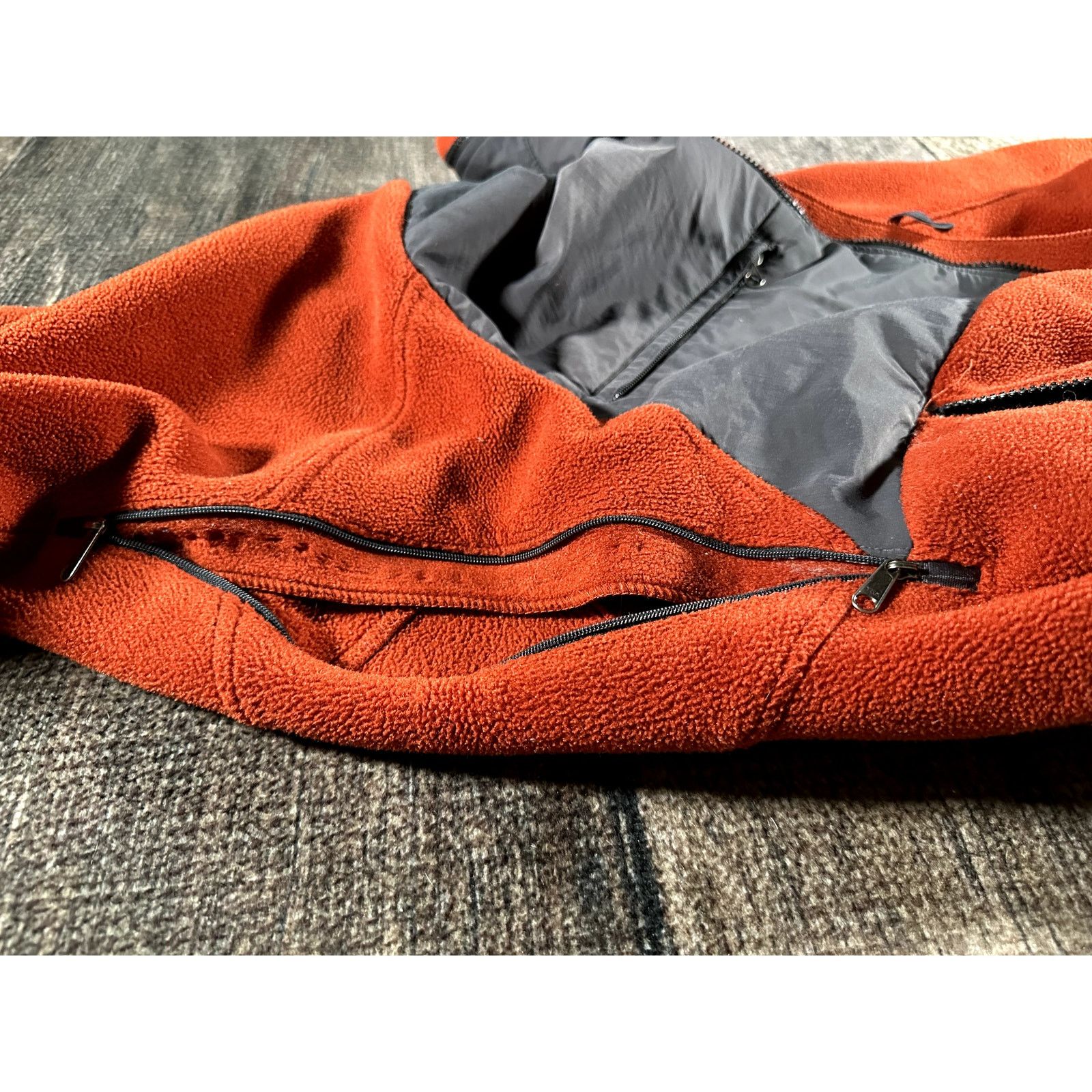 The North Face North Face Mens Orange Grey Denali Vented Fleece Jacket XL Size US XL / EU 56 / 4 - 7 Thumbnail