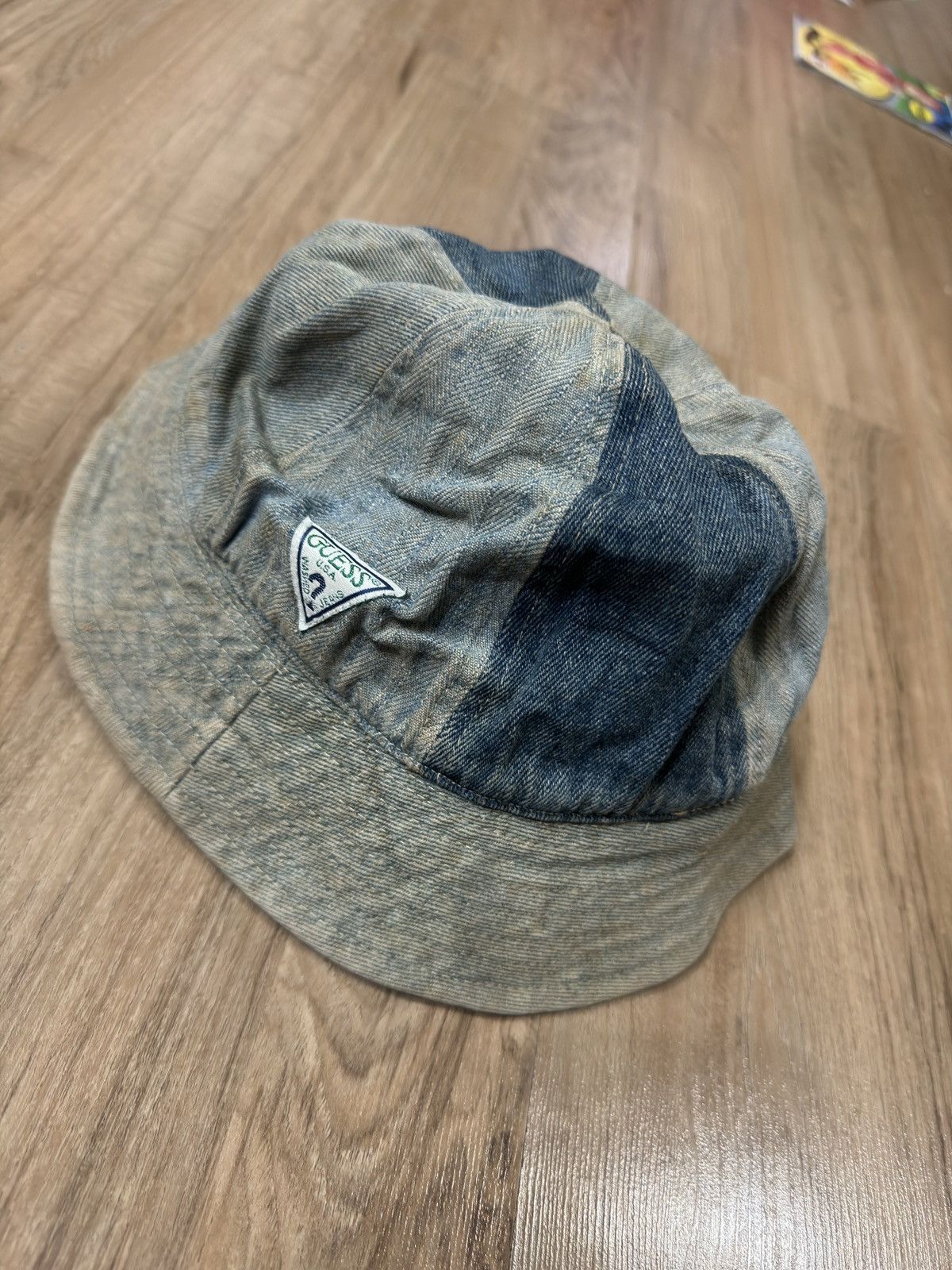 Guess × Vintage VINTAGE GUESS PATCHWORKS DENIM HAT Size ONE SIZE - 2 Thumbnail