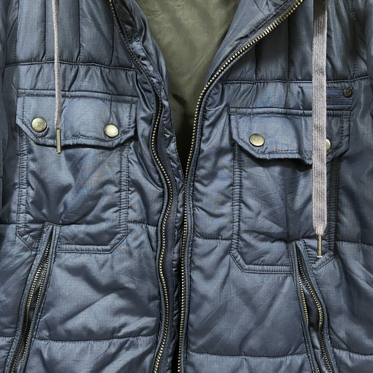 Diesel Diesel Black Puffer Hooded Jacket Size US M / EU 48-50 / 2 - 11 Thumbnail