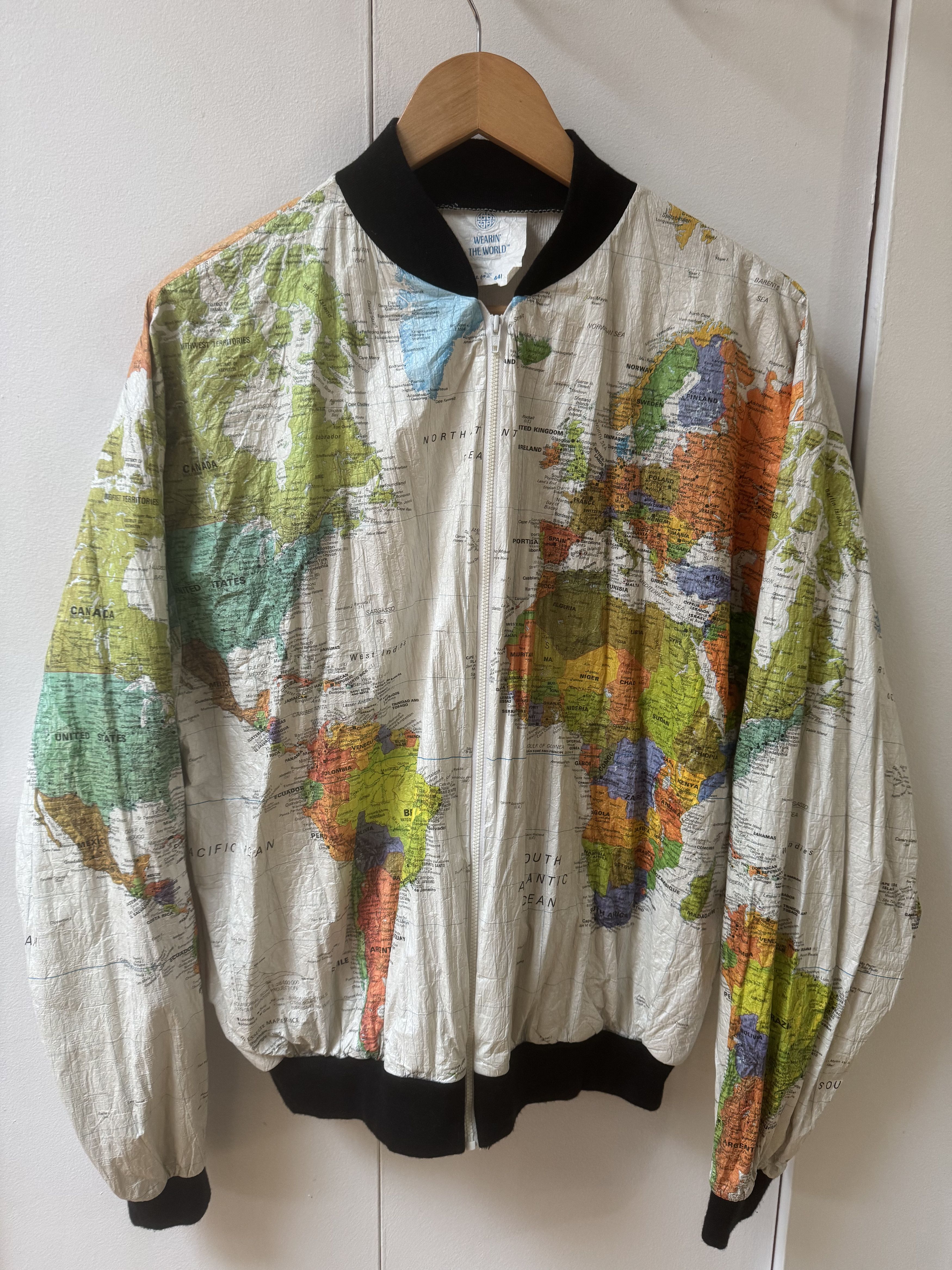Other Wearin the World Map Bomber Size US XL / EU 56 / 4 - 2 Thumbnail