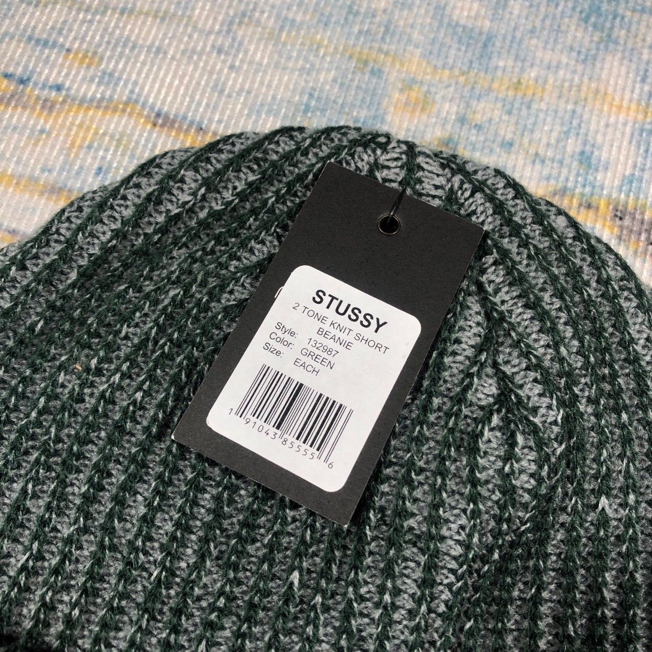 Stussy Stussy 2 Tone Knit Short Beanie Size ONE SIZE - 6 Thumbnail