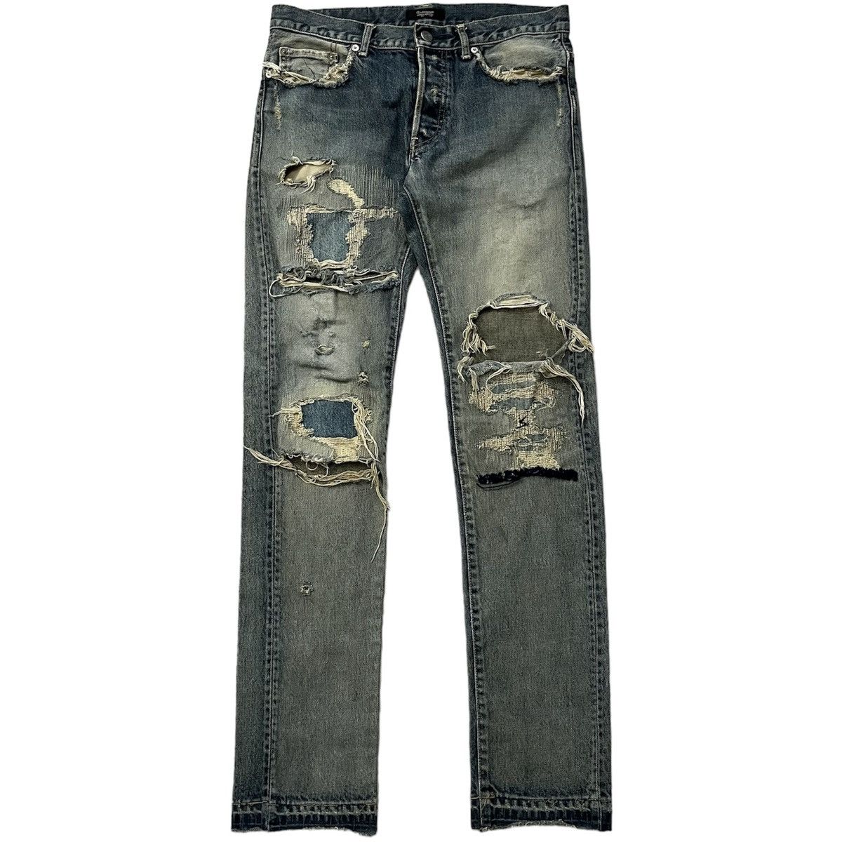 Undercover SS10 Navy Yarn 68 Denim Jeans Size US 30 / EU 46 - 1 Thumbnail