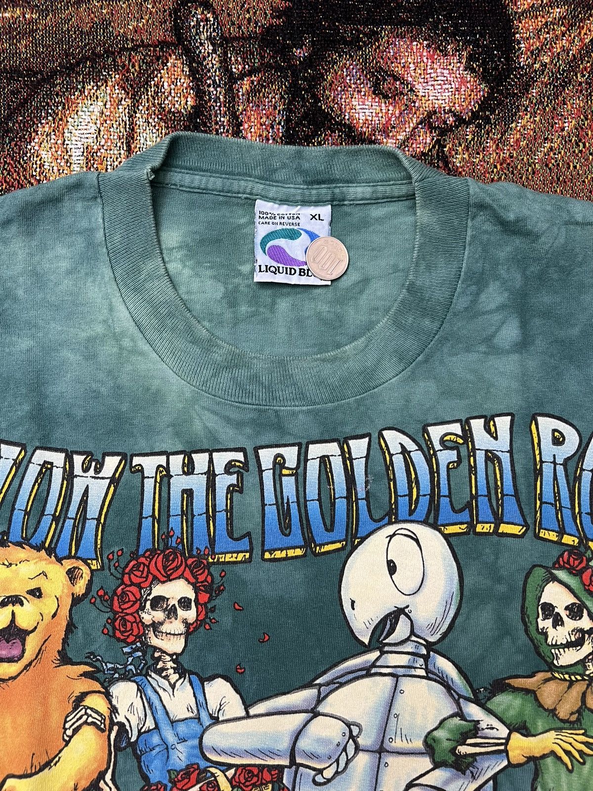 Band Tees Rare '94 Vintage Wizard of Oz Grateful Dead Tee Size US XL / EU 56 / 4 - 5 Thumbnail